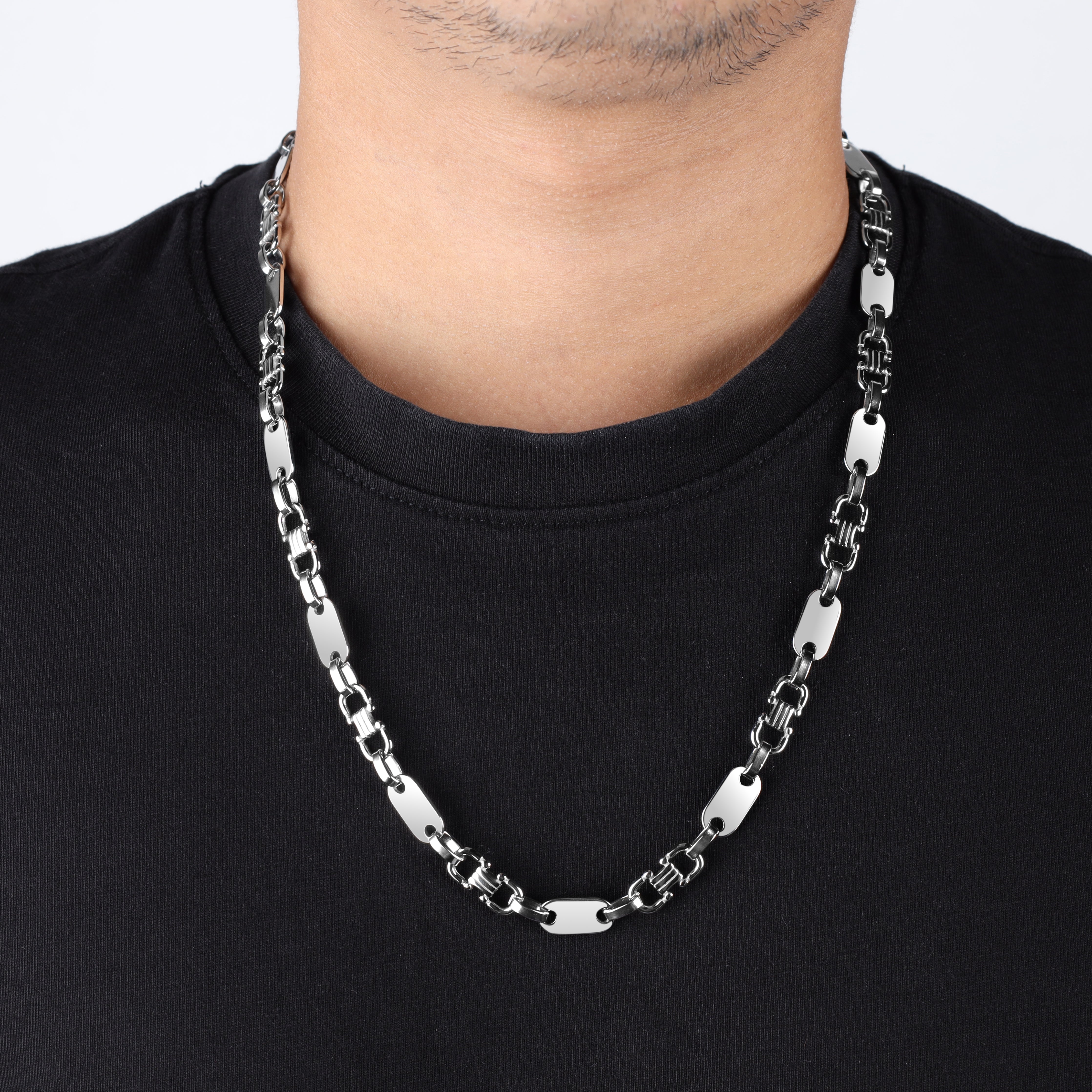 8mm Plattenkette Steigbügelkette aus Edelstahl