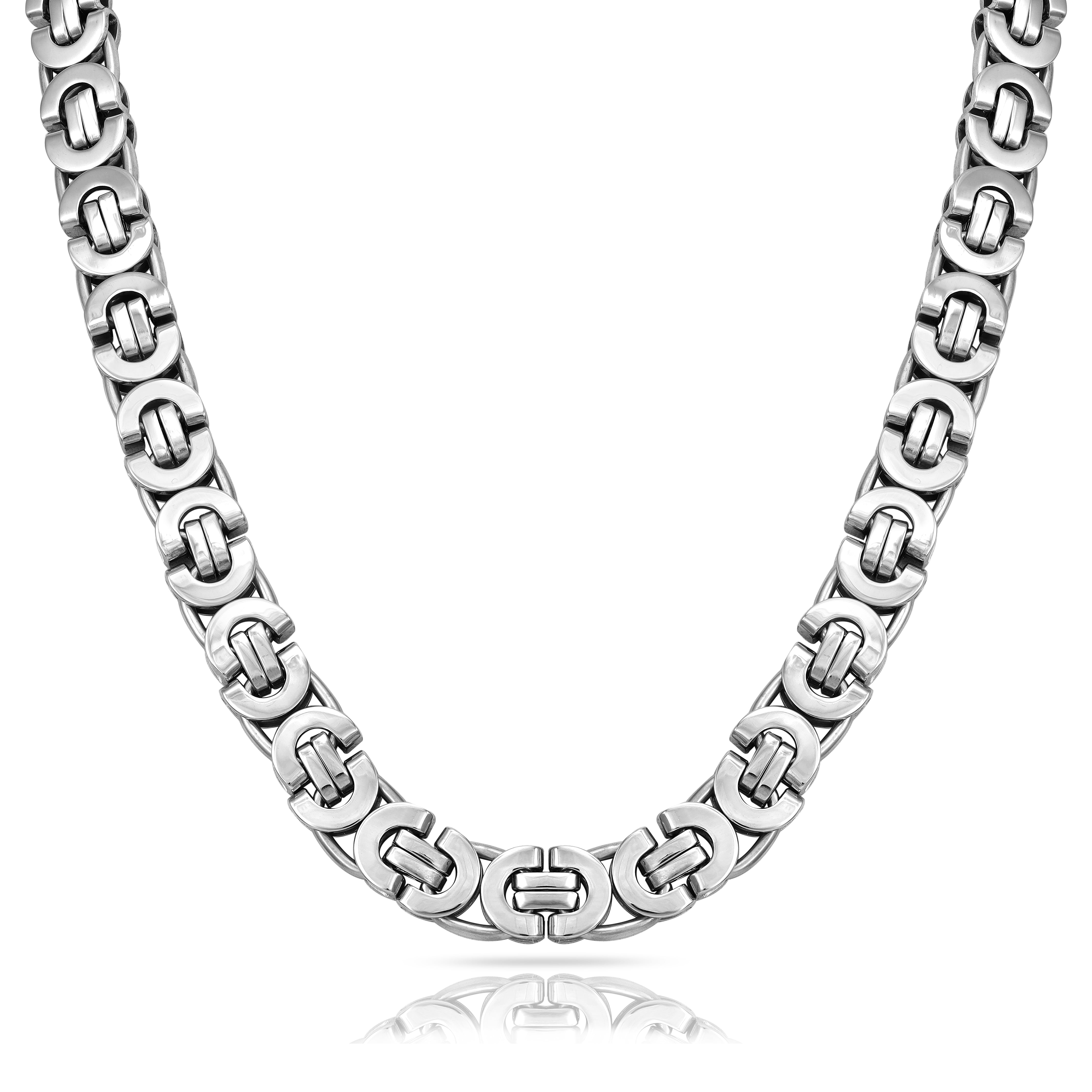 Etrusker 11mm breit 55cm aus Edelstahl - Taipan Schmuck