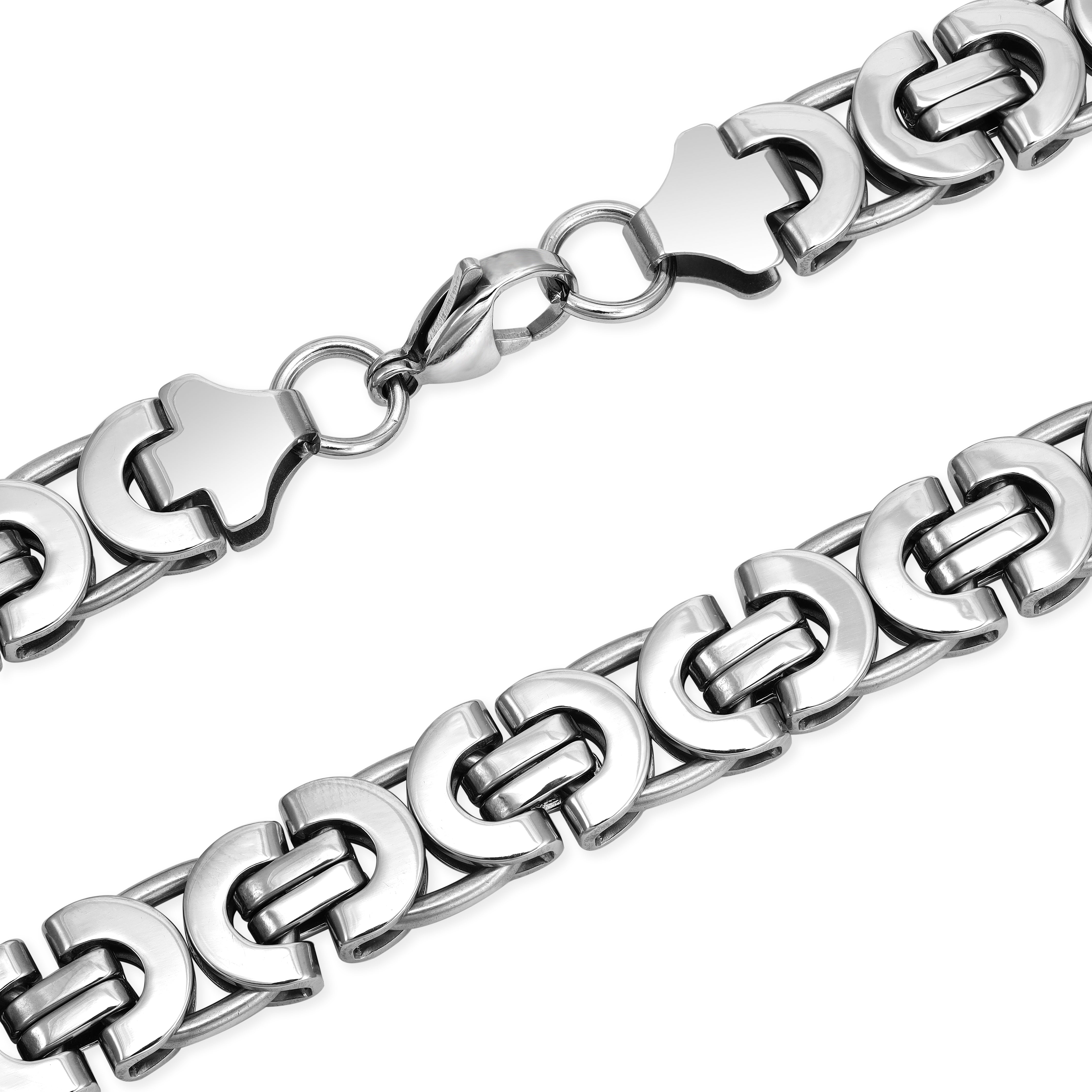 Etrusker 11mm breit 55cm aus Edelstahl - Taipan Schmuck