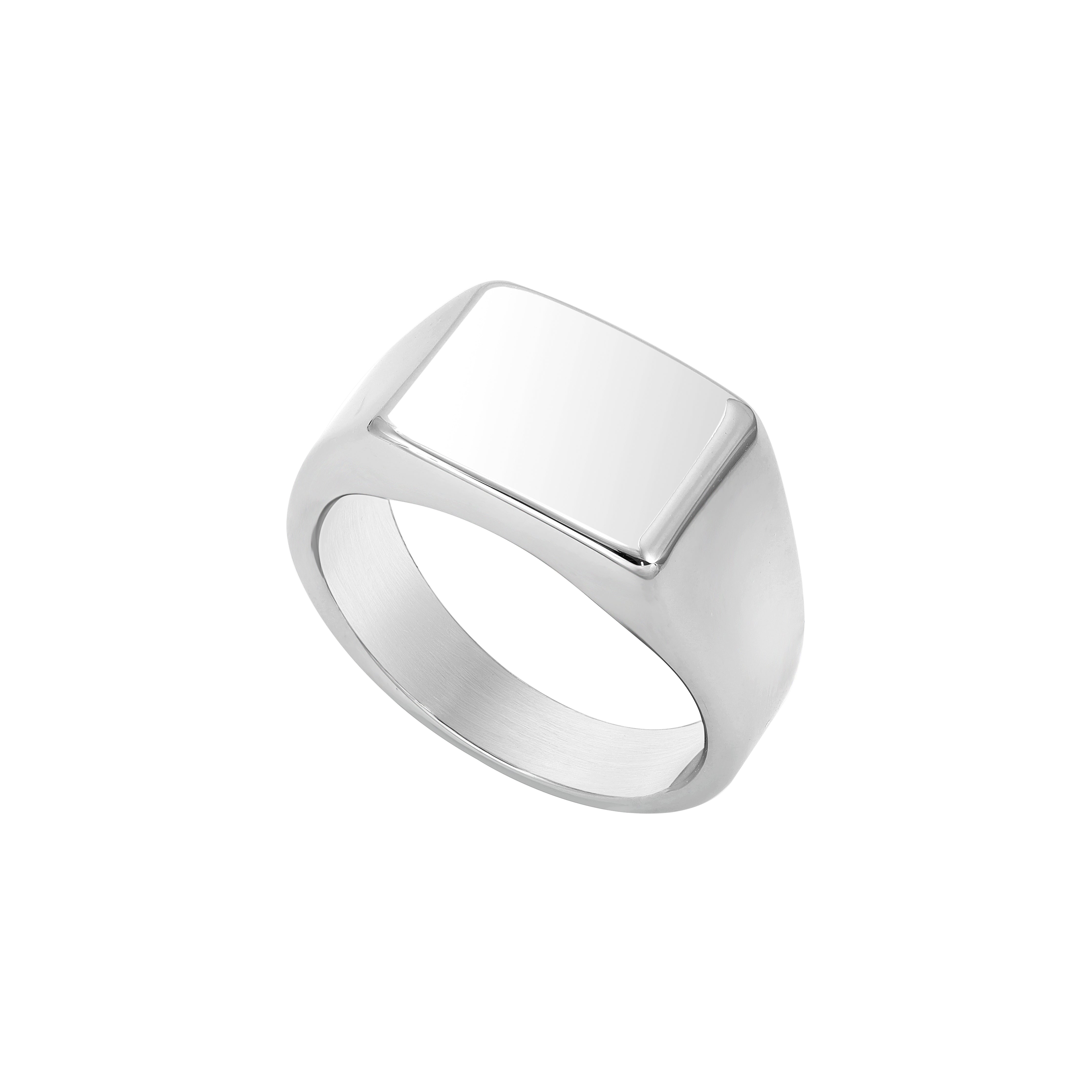 Eleganter Ring Siegelring Größe 8-12 unisex aus Edelstahl - Taipan Schmuck