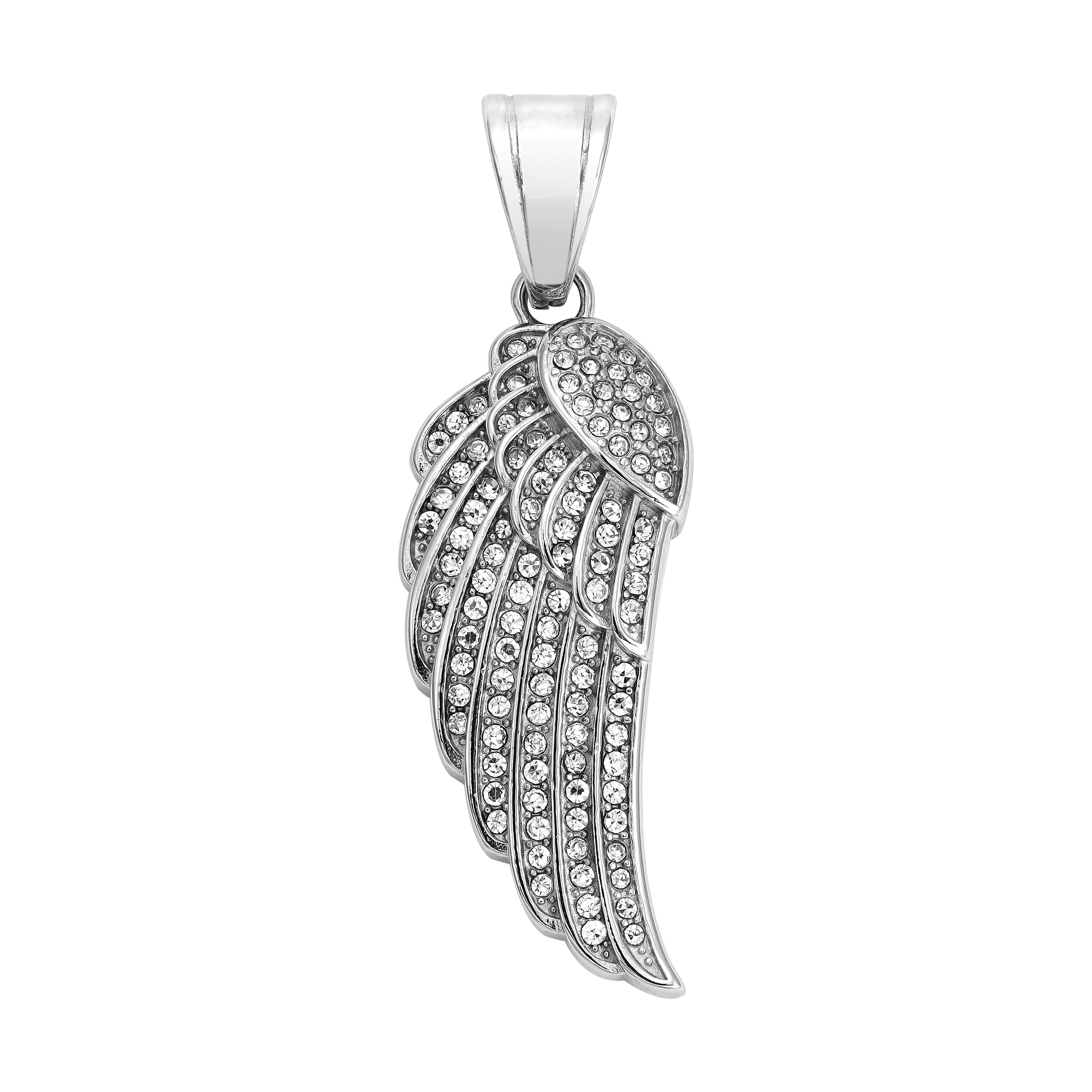Verschiedene Anhänger aus Edelstahl Iced Out Stil Flügel / Engelsflügel Flügel / Zahn - Taipan Schmuck