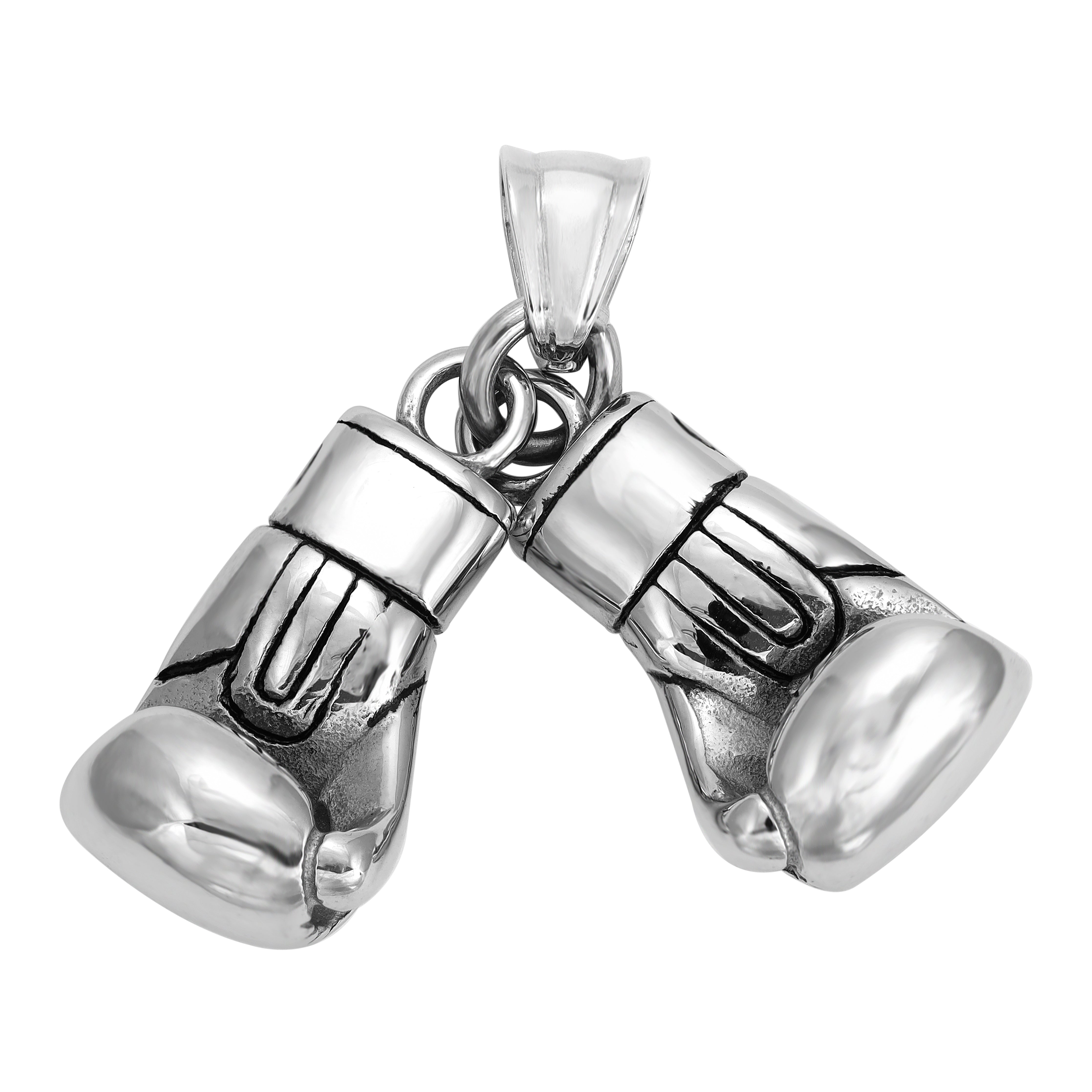 Verschiedene Anhänger aus Edelstahl Iced Out Stil Löwe / Boxhandschuh / Löwe / AK47 / Pistole - Taipan Schmuck