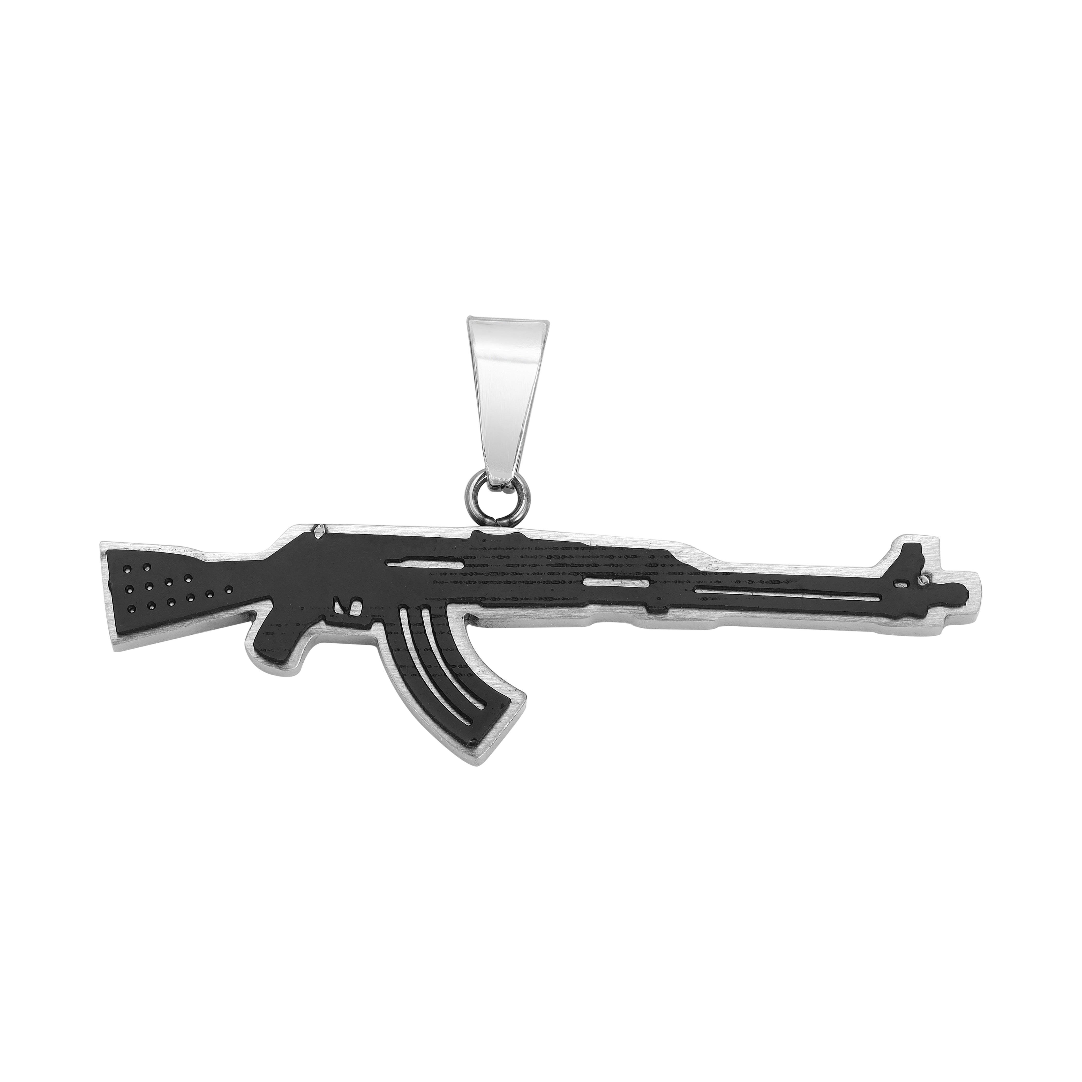Verschiedene Anhänger aus Edelstahl Iced Out Stil Löwe / Boxhandschuh / Löwe / AK47 / Pistole - Taipan Schmuck