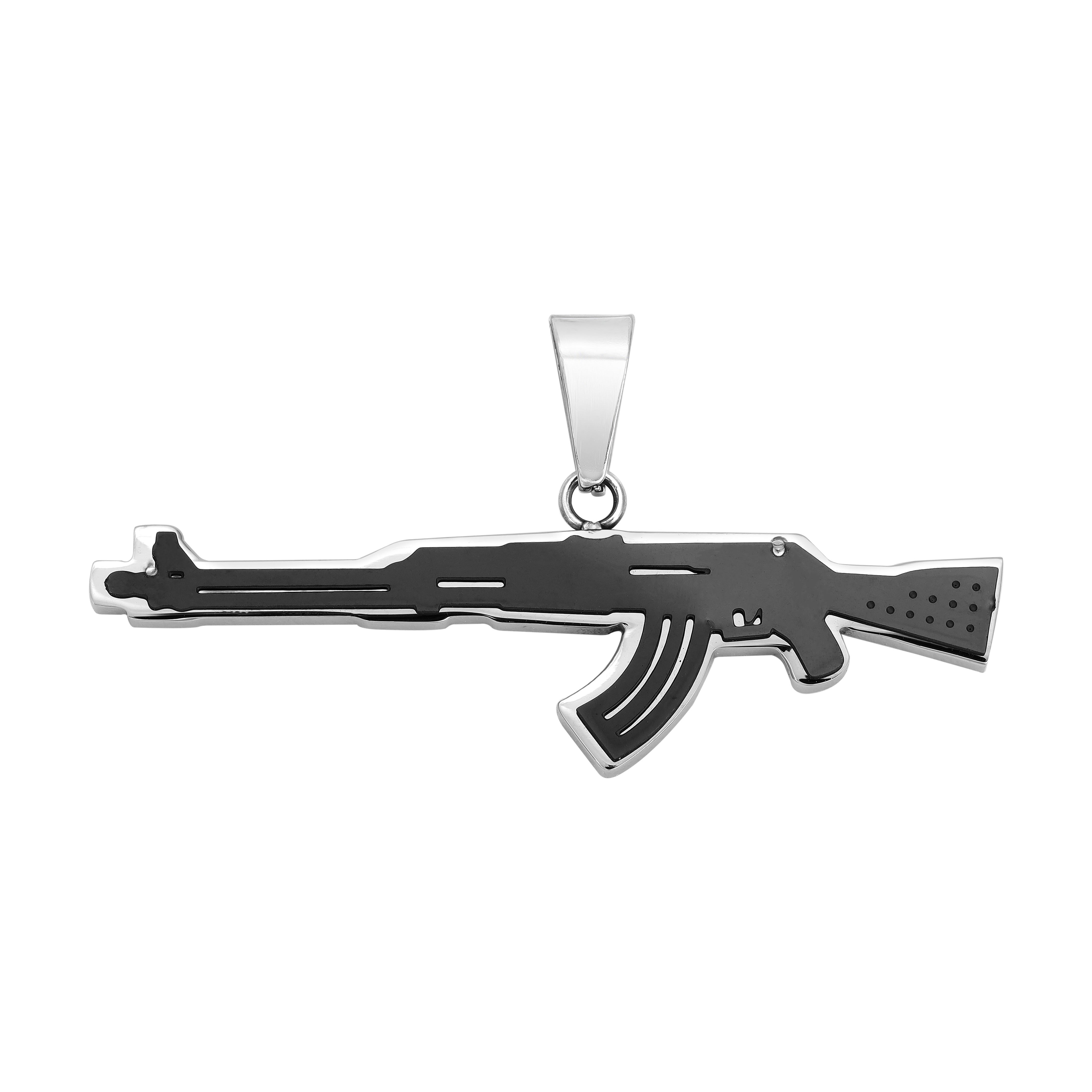 Verschiedene Anhänger aus Edelstahl Iced Out Stil Löwe / Boxhandschuh / Löwe / AK47 / Pistole - Taipan Schmuck