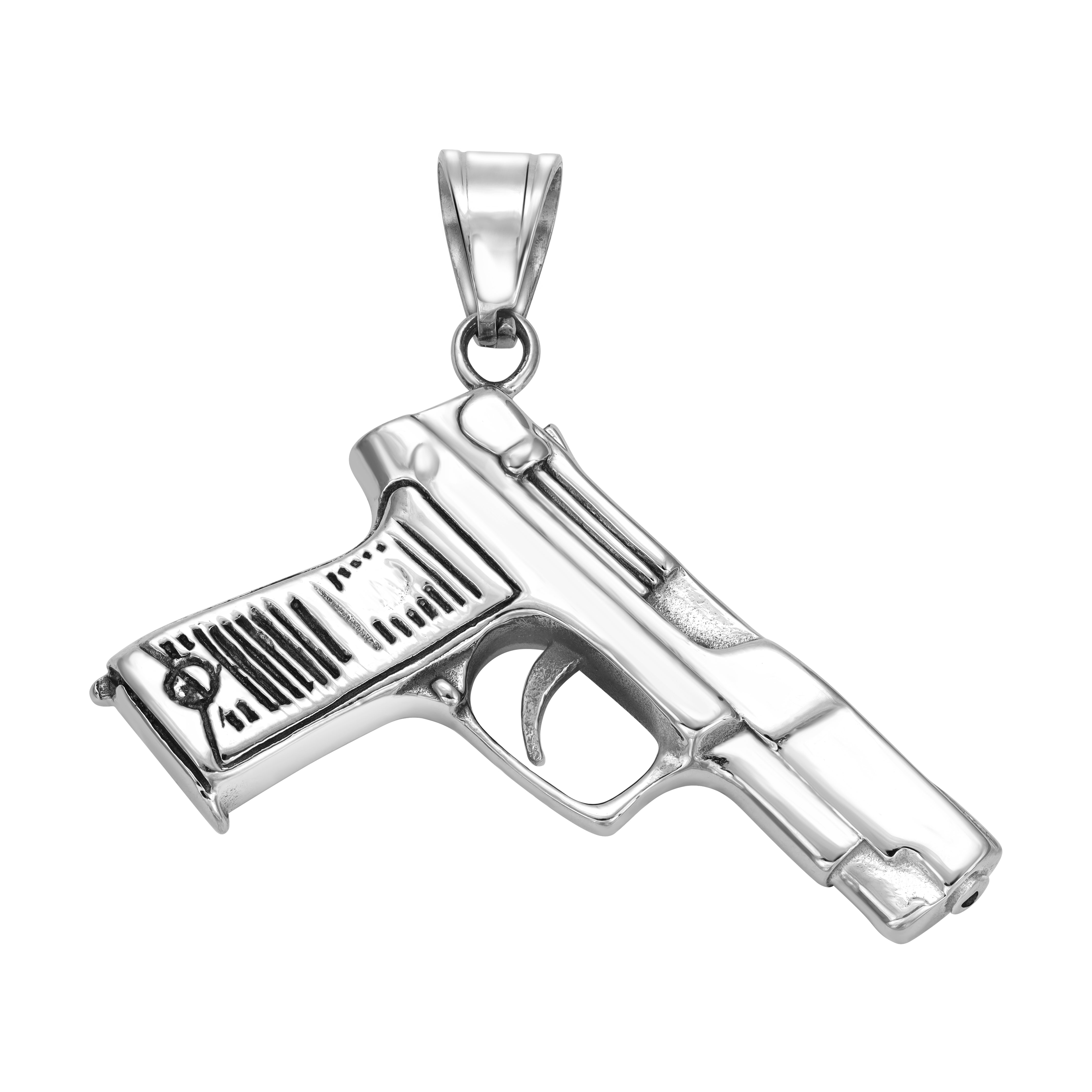 Verschiedene Anhänger aus Edelstahl Iced Out Stil Löwe / Boxhandschuh / Löwe / AK47 / Pistole - Taipan Schmuck