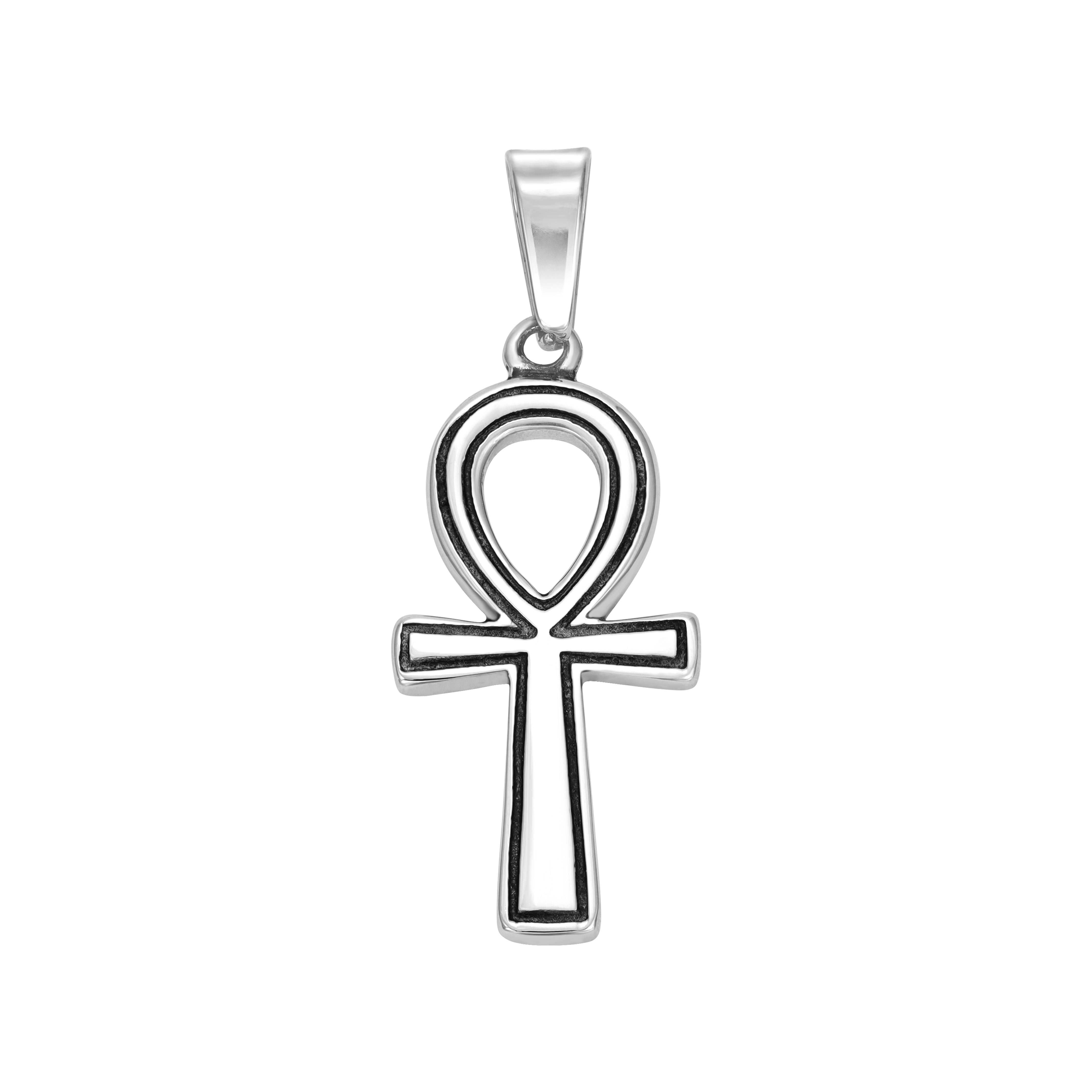 Verschiedene Kreuz Anhänger aus Edelstahl Iced Out Stil Kreuz / Heiliger Benedikt / Ankh Kreuz / Kreuz Medaillon - Taipan Schmuck