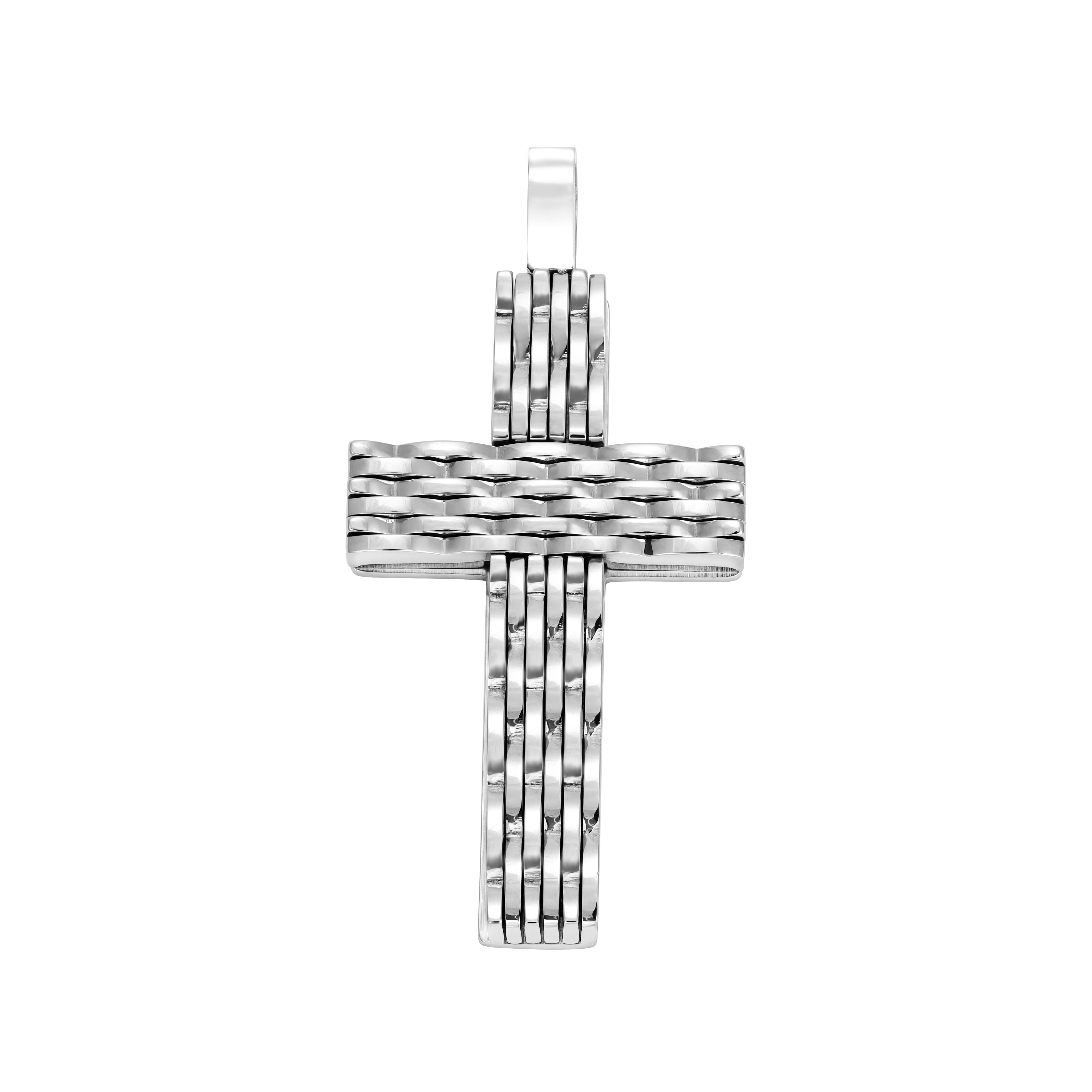 Verschiedene Anhänger aus Edelstahl Kreuz / Kreuz Rose / Betende Hände - Taipan Schmuck