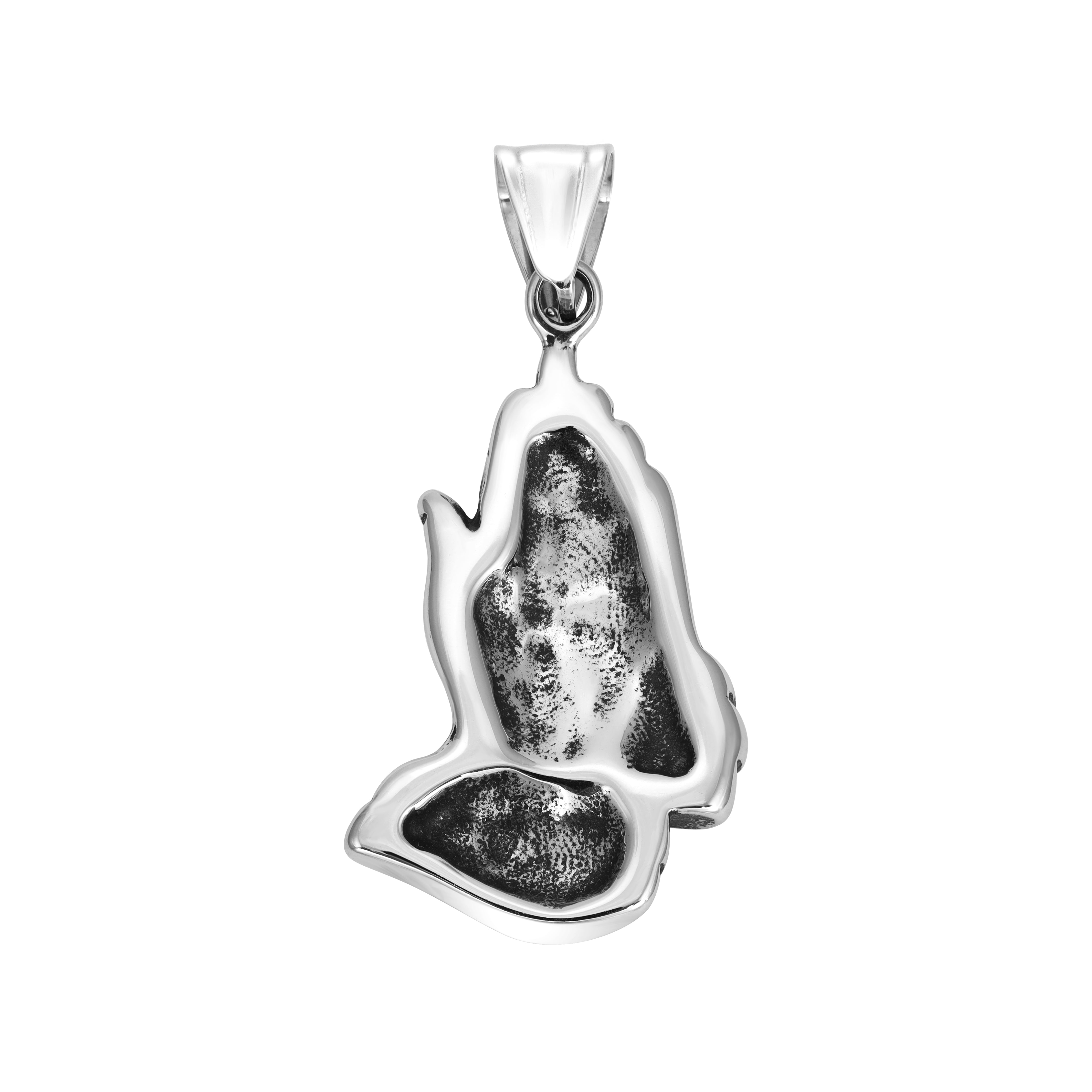 Verschiedene Anhänger aus Edelstahl Kreuz / Kreuz Rose / Betende Hände - Taipan Schmuck