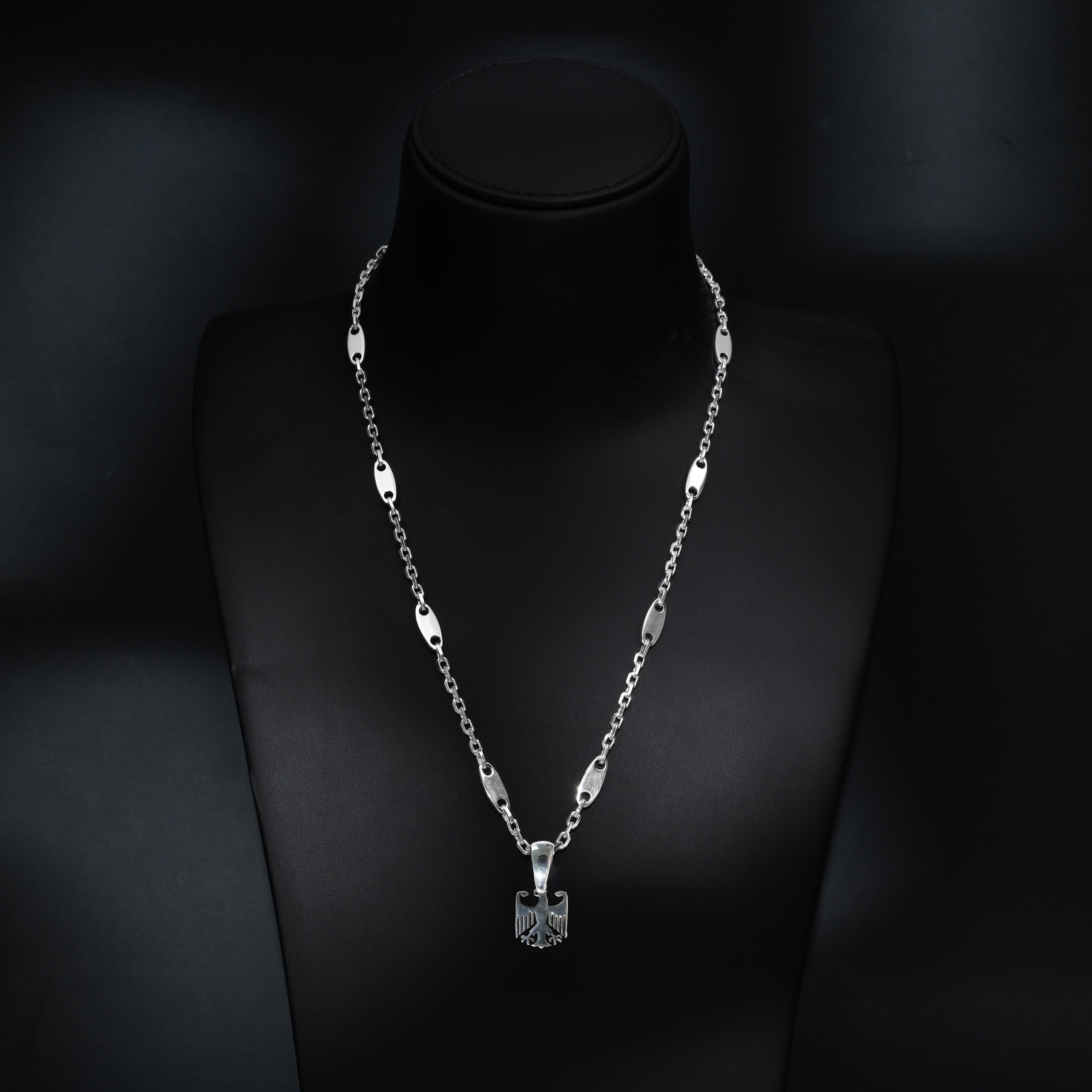 Deutscher Adler Anhänger aus 925 Sterlingsilber (PE474) - Taipan Schmuck