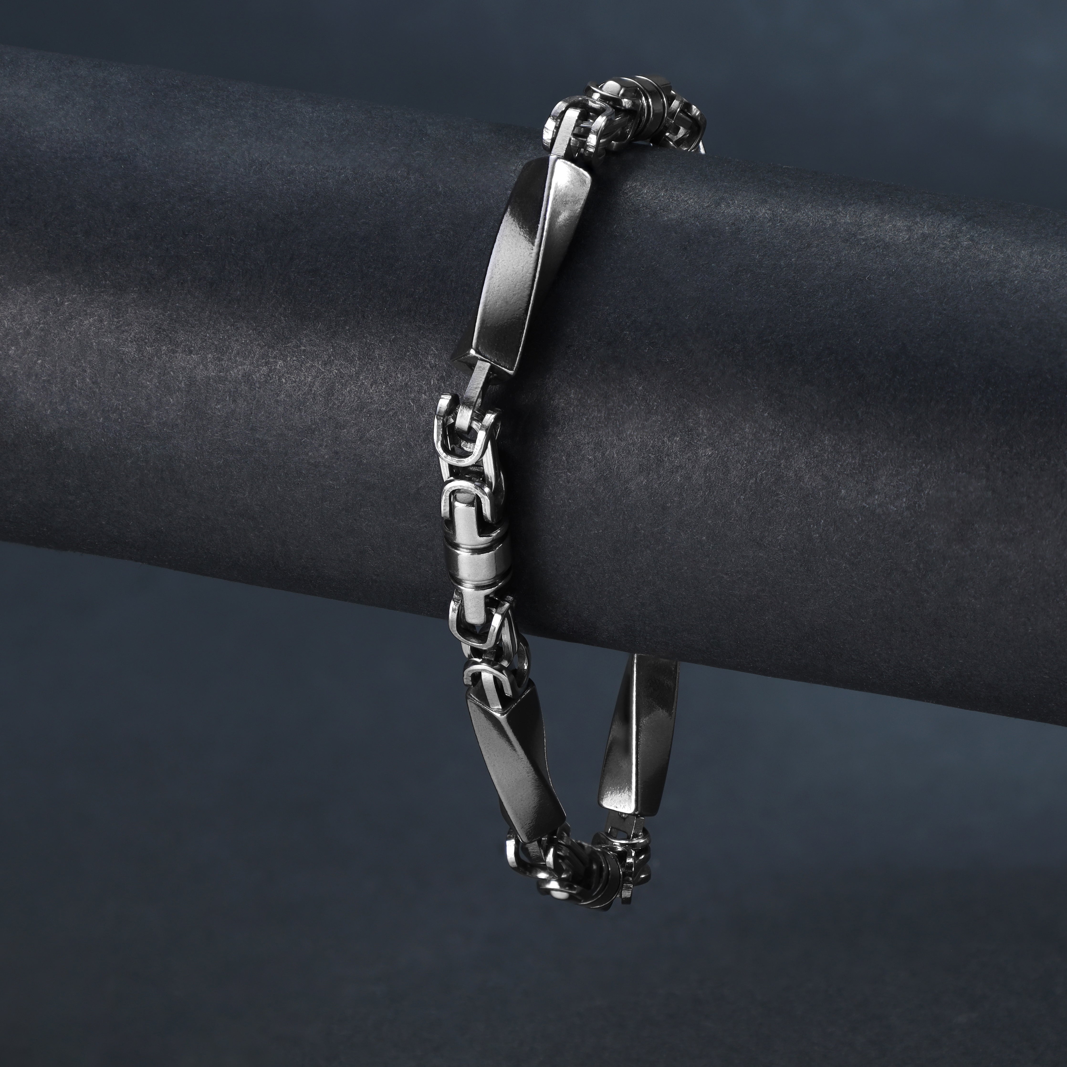 Königskette + Montecarlo Kette Armband 6mm breit aus Edelstahl - Taipan Schmuck