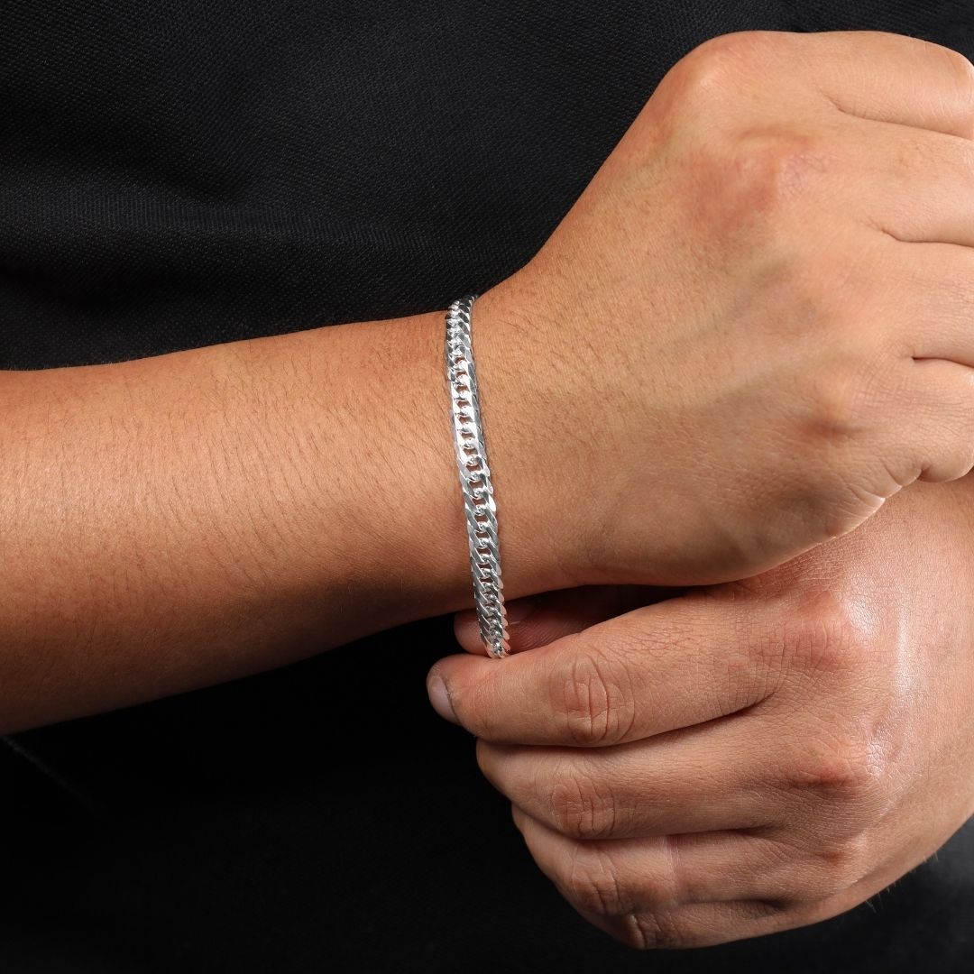 Set - Doppel Panzerkette 6mm - Set Halskette + Armband aus 925 Sterling Silber - 20% sparen - Taipan Schmuck