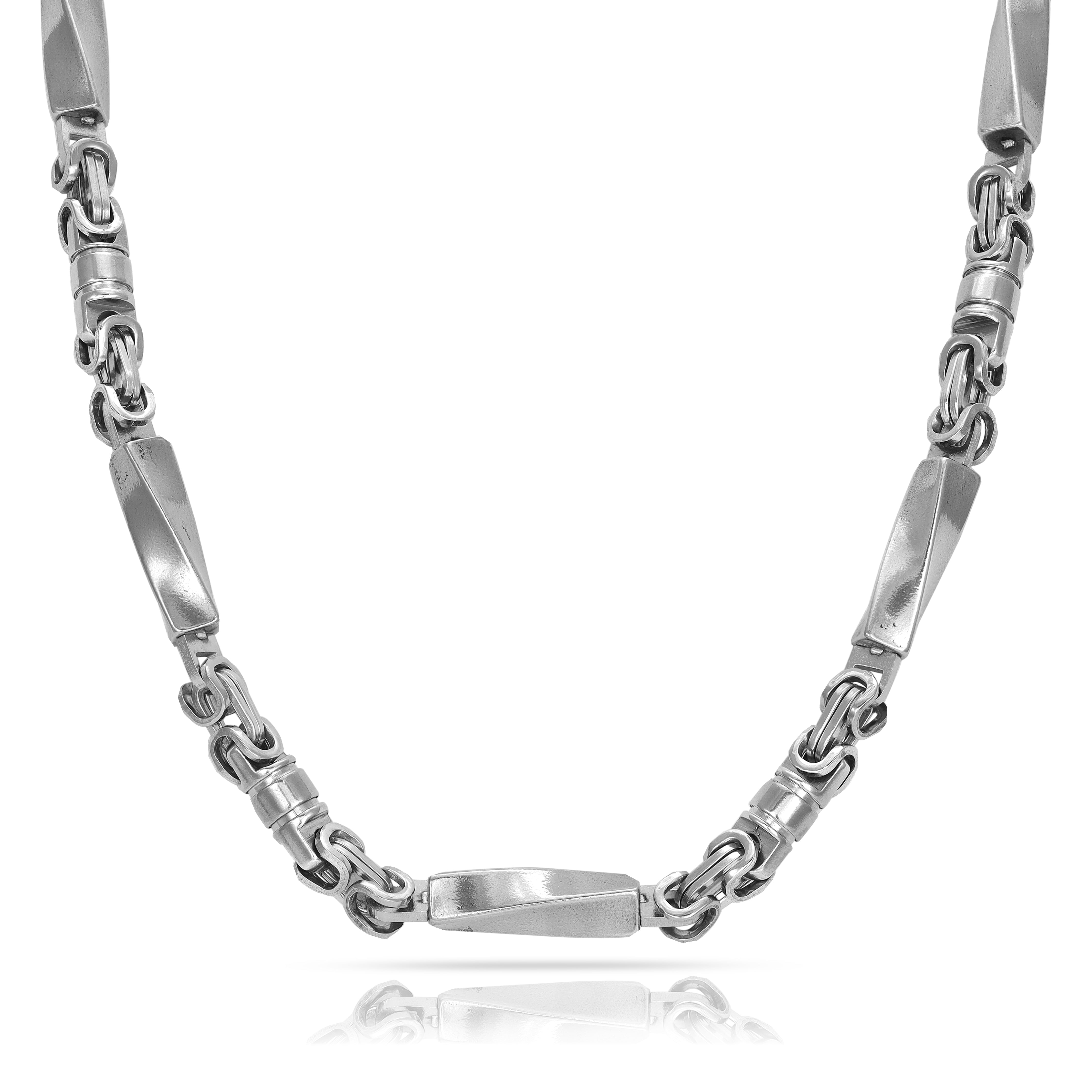 6mm Königskette + Montecarlo Kette aus Edelstahl - Taipan Schmuck