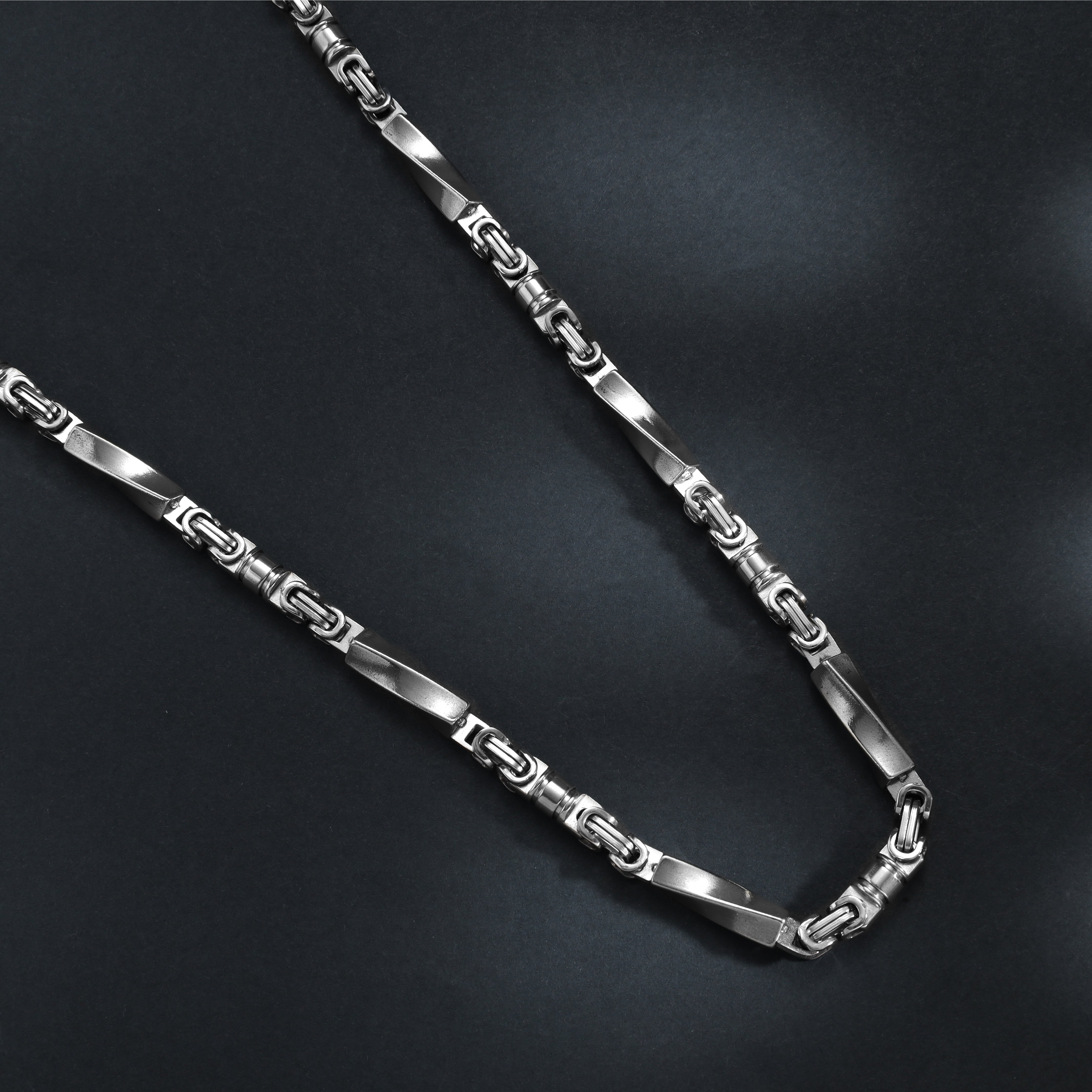6mm Königskette + Montecarlo Kette aus Edelstahl - Taipan Schmuck