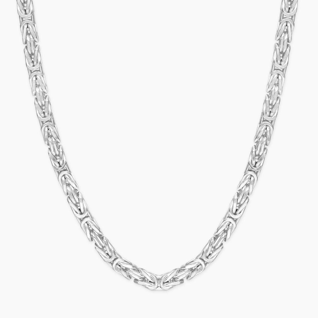 Set - Königskette Link 5mm - Halskette + Armband aus 925 Silber - 20% sparen - Taipan Schmuck