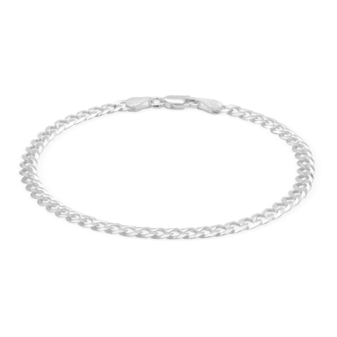 Set - Flache Panzerkette + Armand 4mm - 20% sparen - Taipan Schmuck