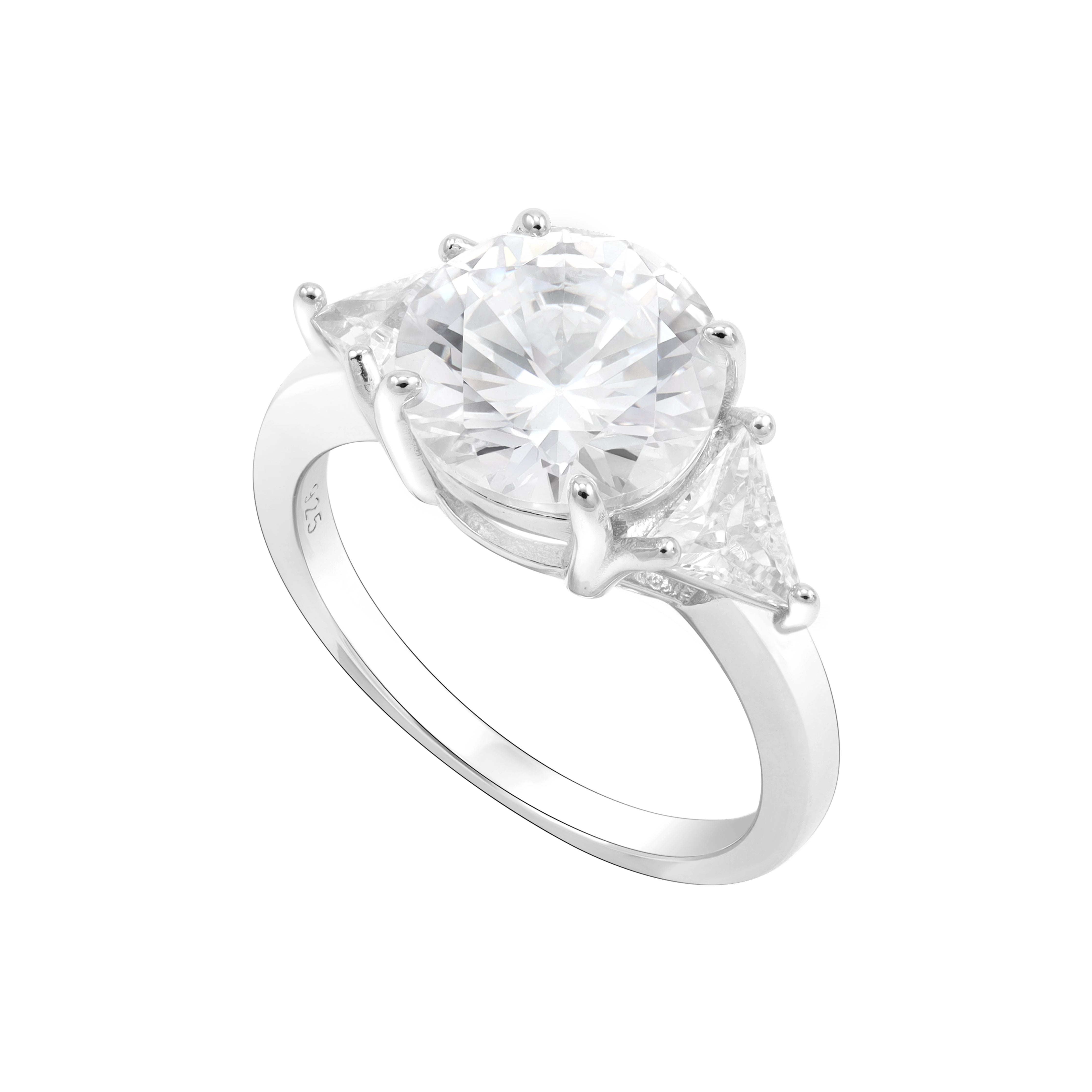 Damen Silberring Zirkonia Cocktailring Größe 6-8 aus 925 Sterlingsilber - Taipan Schmuck