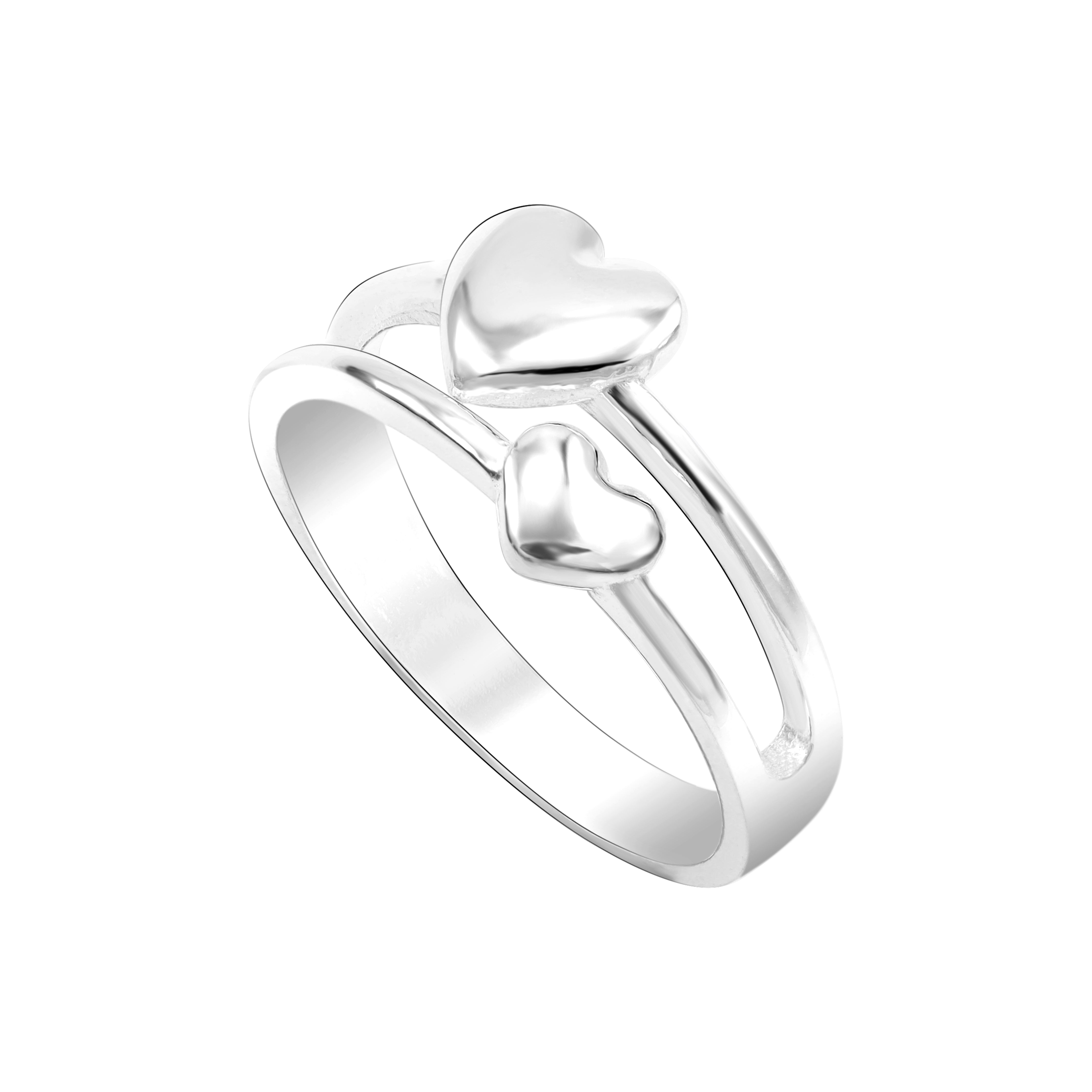 Damen Silberring Herz Motiv Größe  6-9 aus 925 Sterlingsilber - Taipan Schmuck