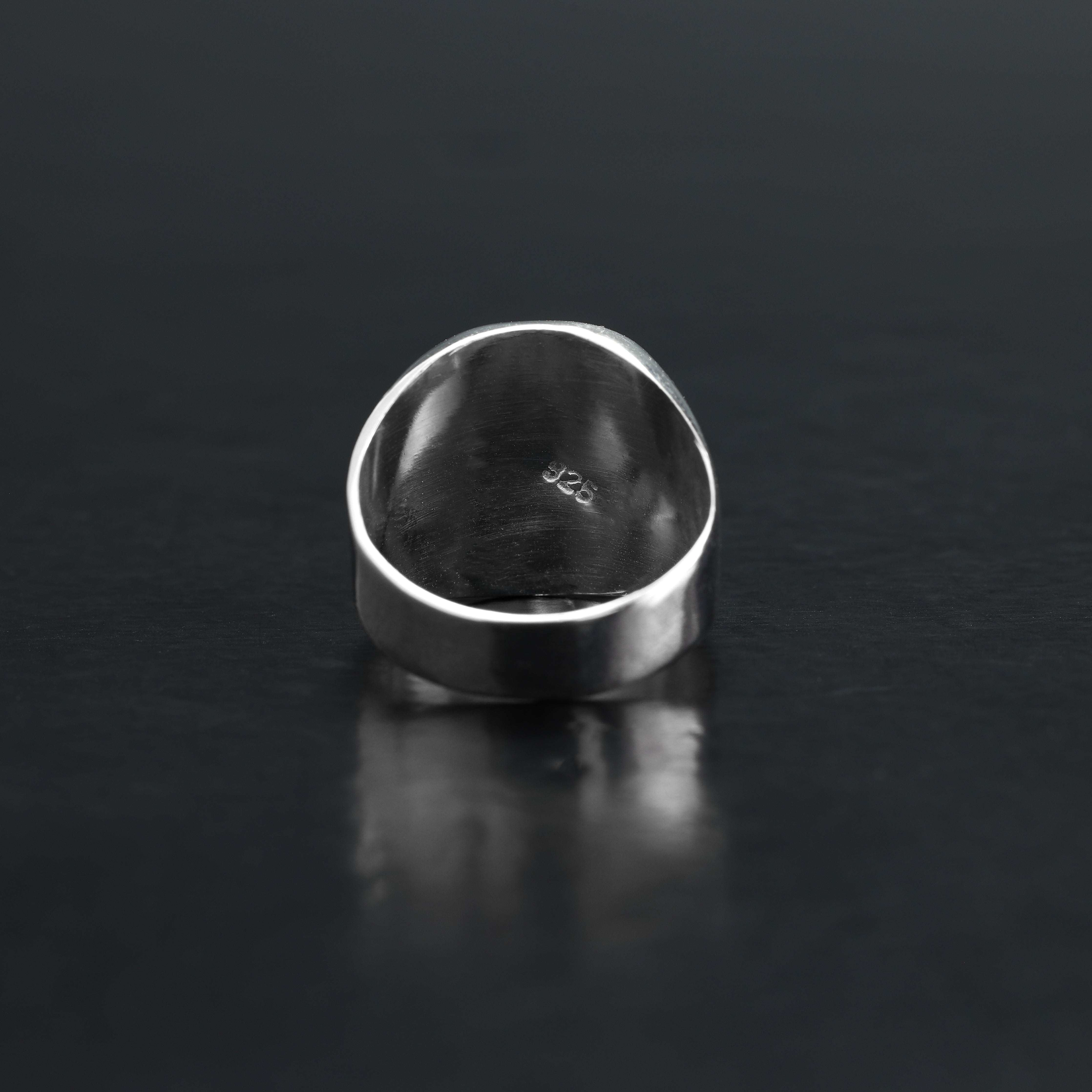 Siegelring Silberring aus 925 Sterlingsilber Größe 7-9 - Taipan Schmuck