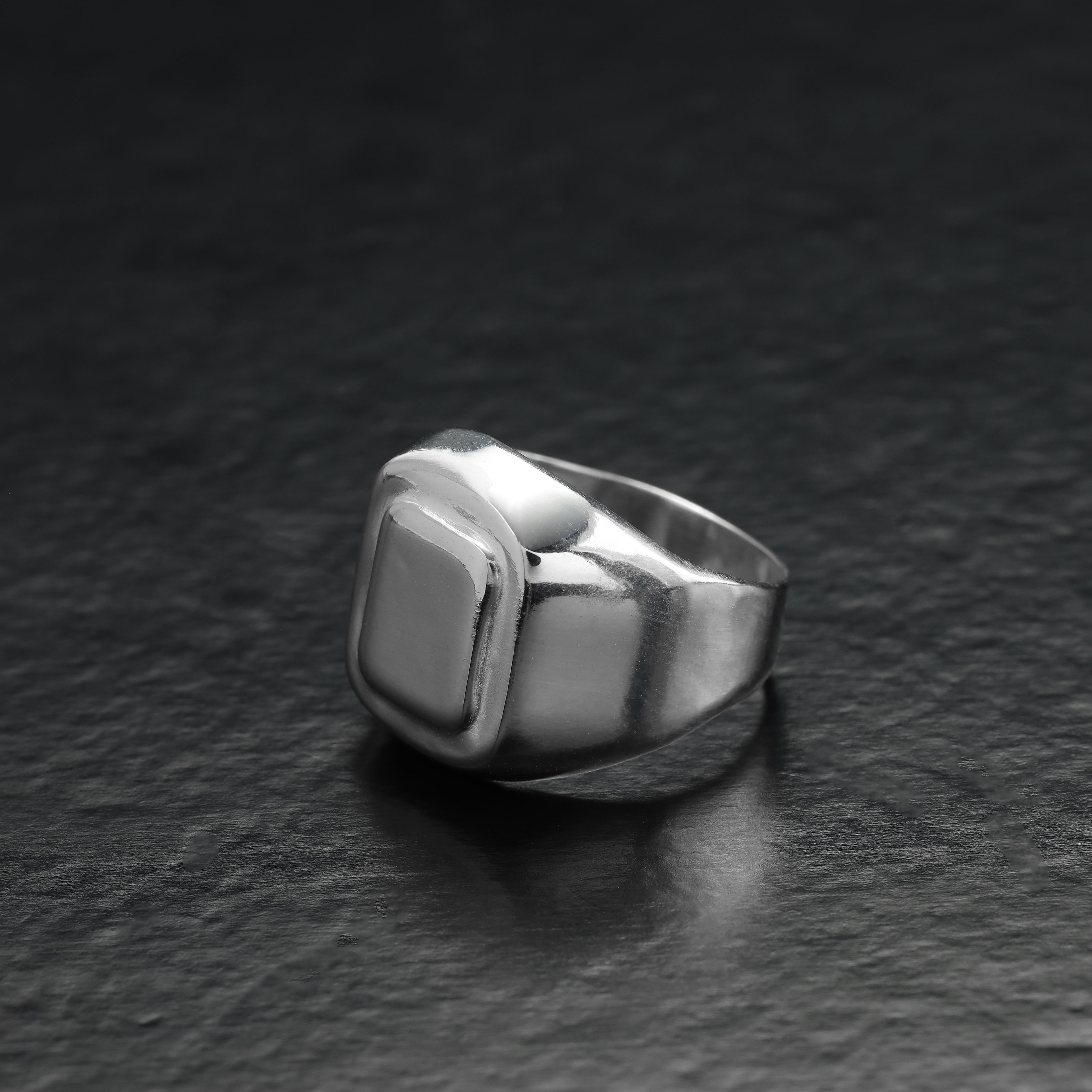 Siegelring Silberring aus 925 Sterlingsilber Größe 7-9 - Taipan Schmuck