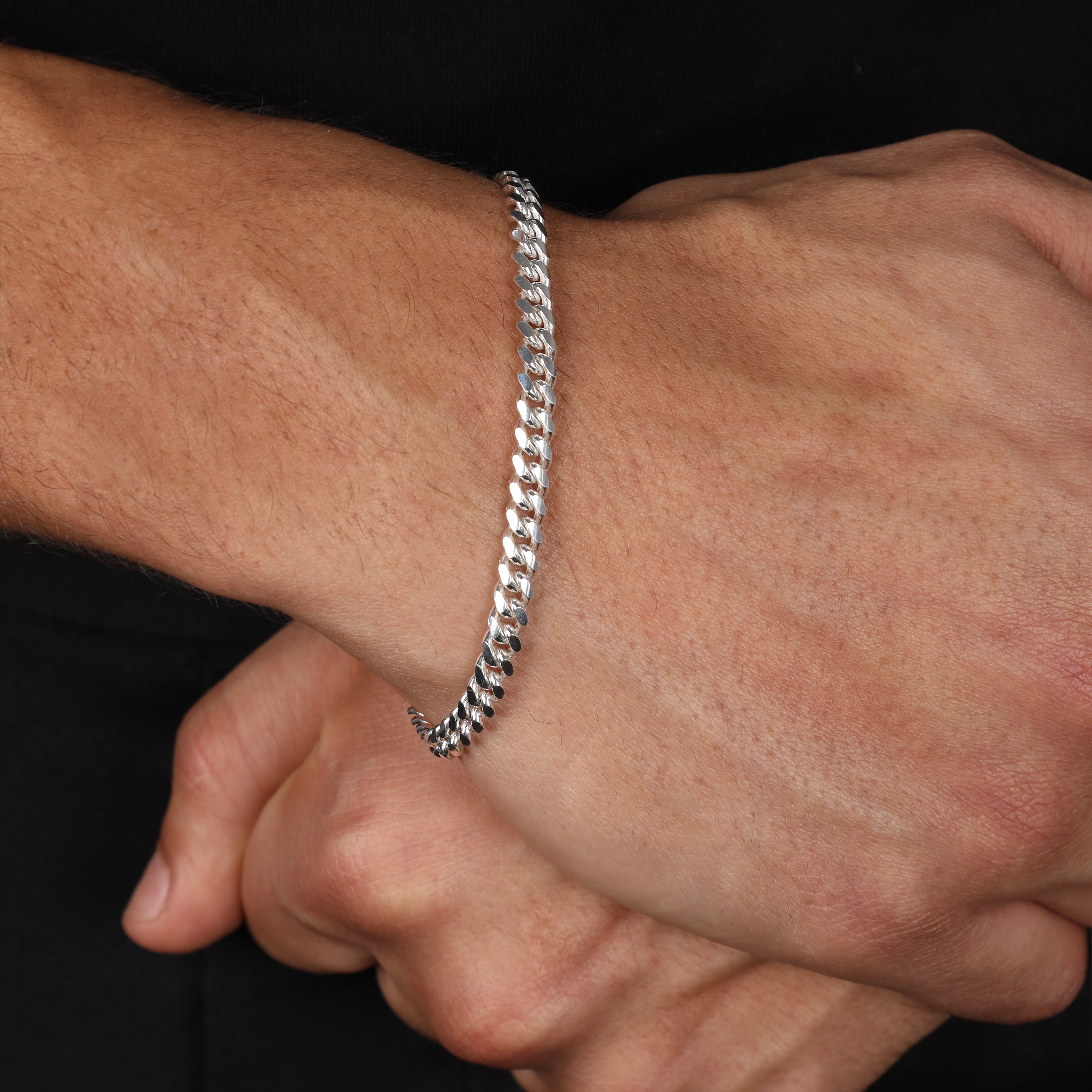 Miami Cuban Link Armband Panzerkette 5mm - 925 Silber - Taipan Schmuck