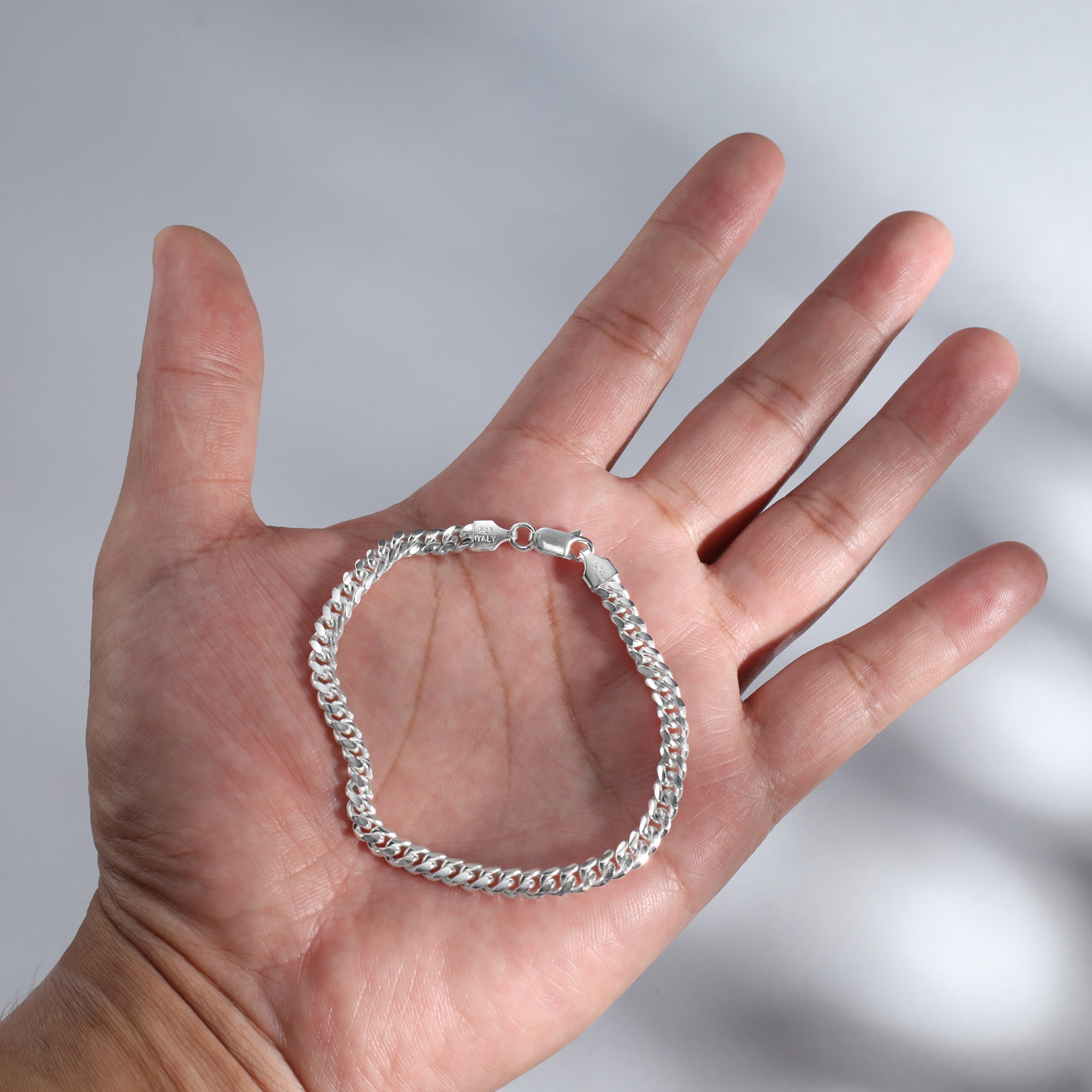Miami Cuban Link Armband Panzerkette 5mm breit 17/19/21cm lang 925 Sterling Silber - Taipan Schmuck