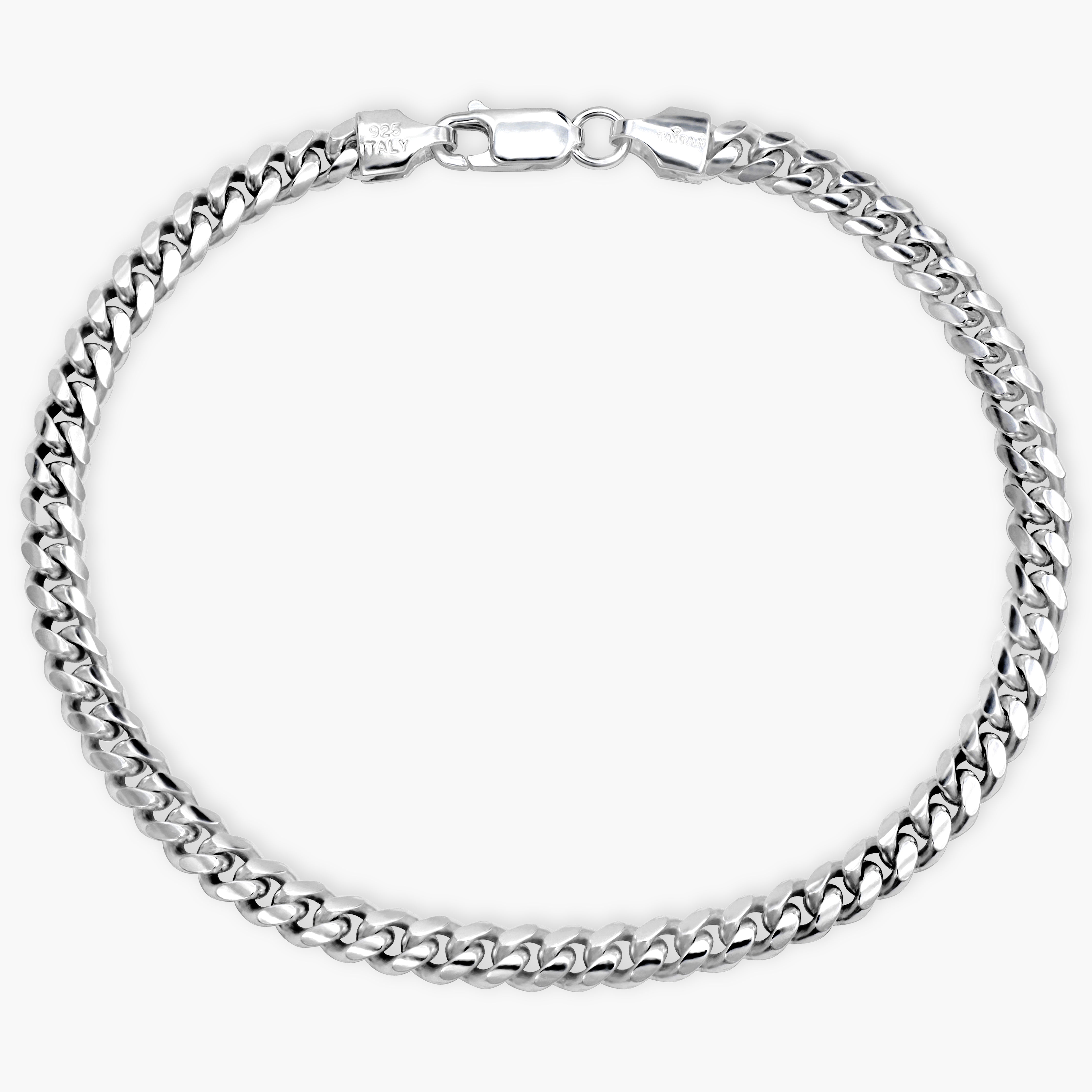 5mm Miami Cuban Link Armband Panzerkette aus 925 Silber