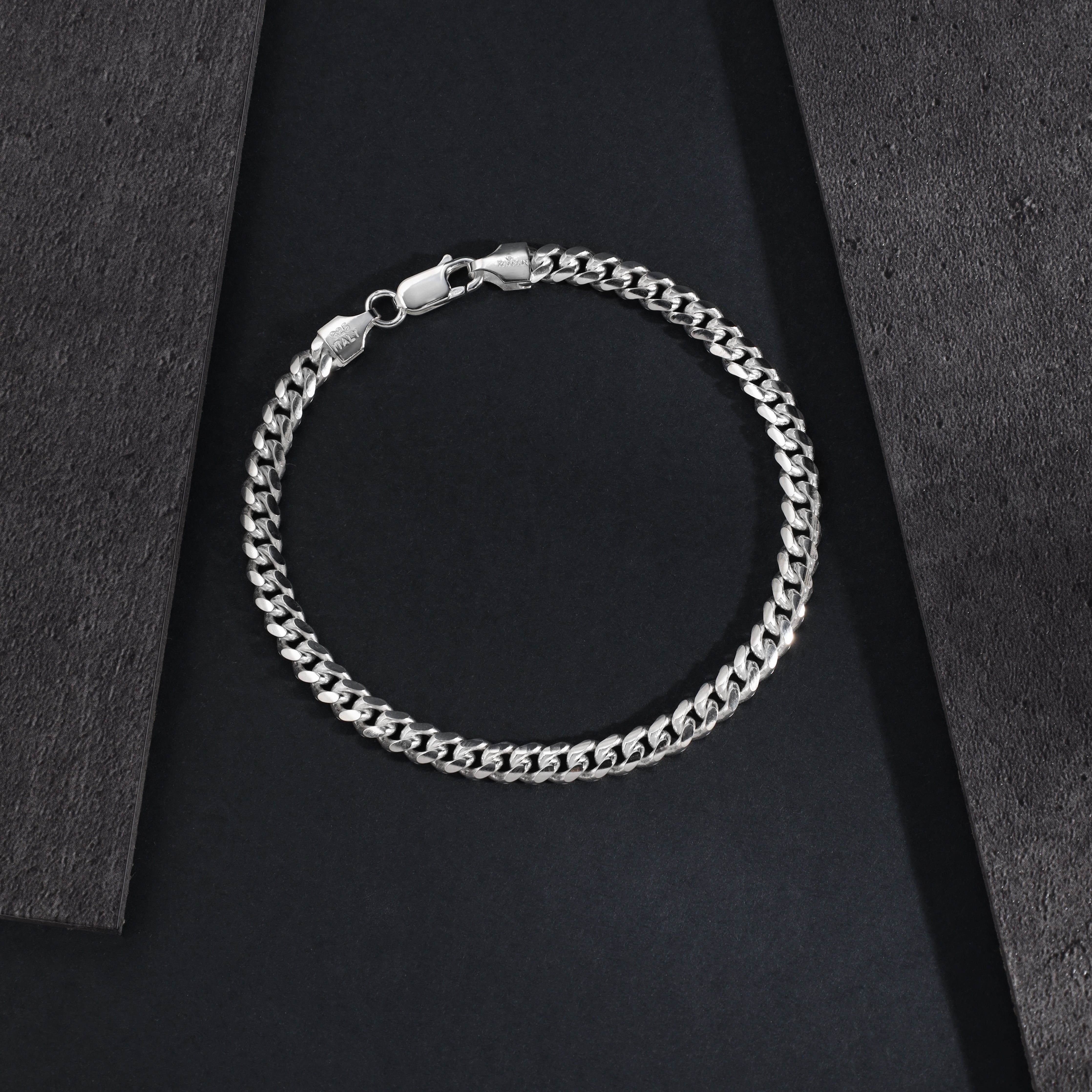 5mm Miami Cuban Link Armband Panzerkette - 925 Silber - Taipan Schmuck