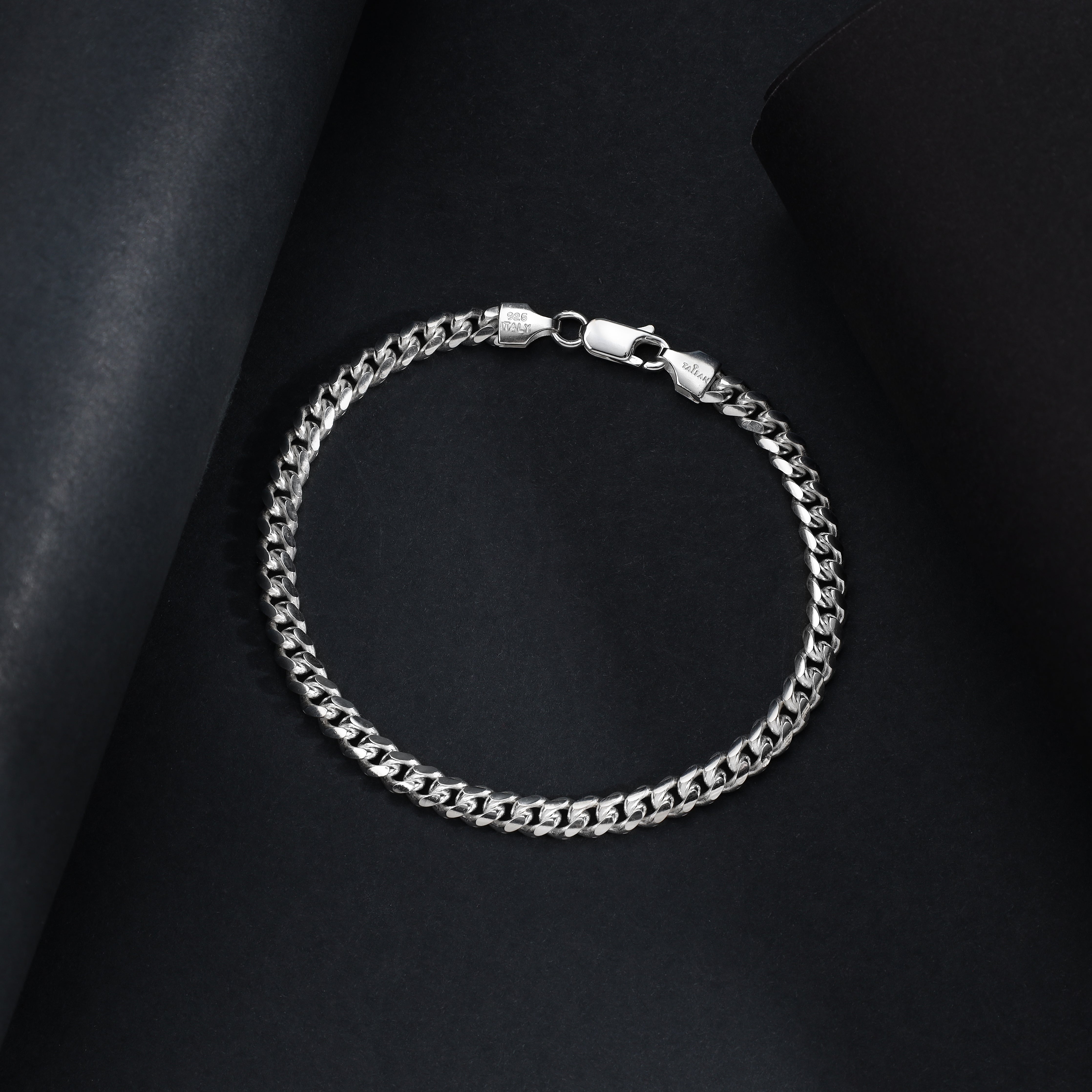 Miami Cuban Link Armband Panzerkette 5mm breit 17/19/21cm lang 925 Sterling Silber - Taipan Schmuck