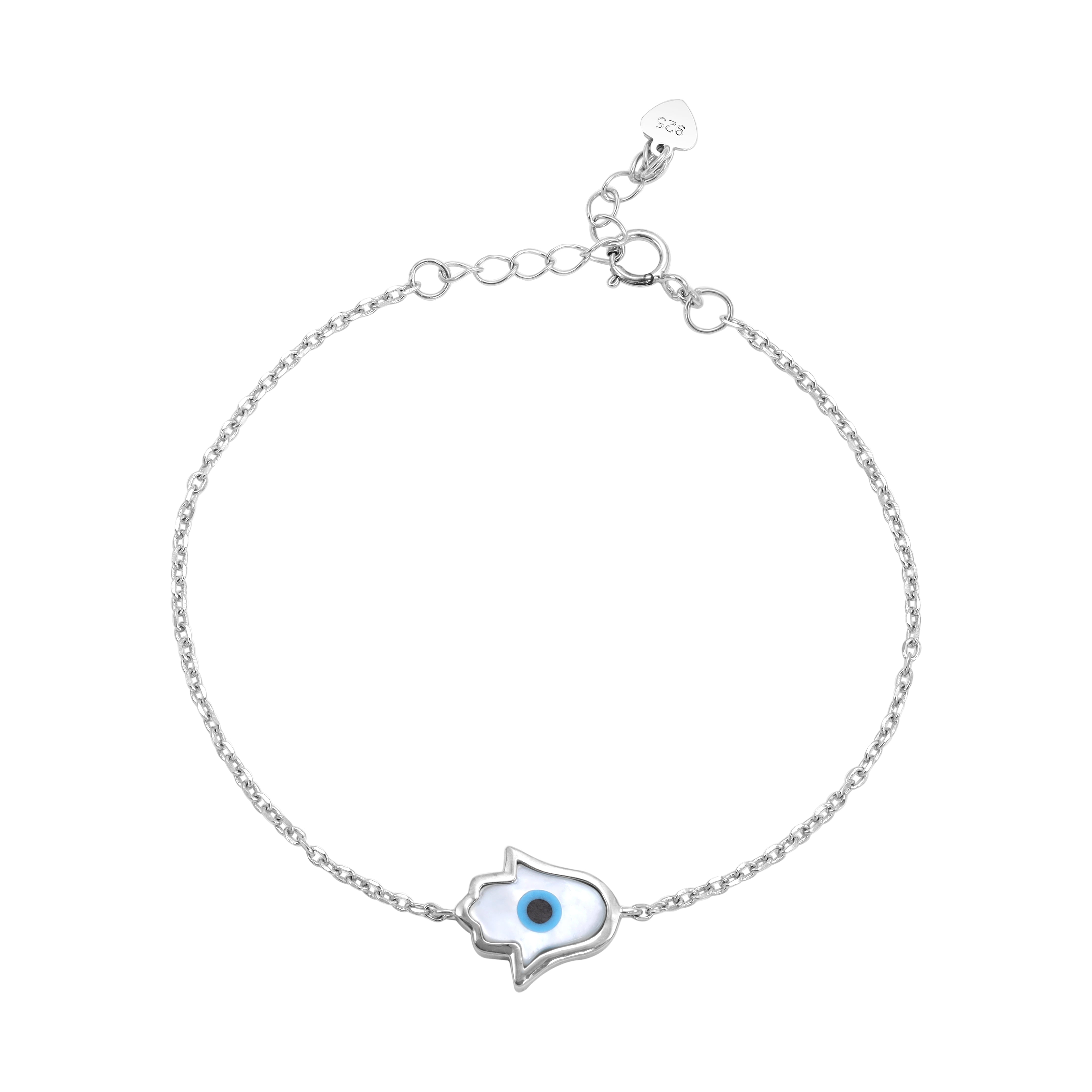 Damen Ankerkette mit Hamsa Armbänder - aus 925 Sterlingsilber - Taipan Schmuck