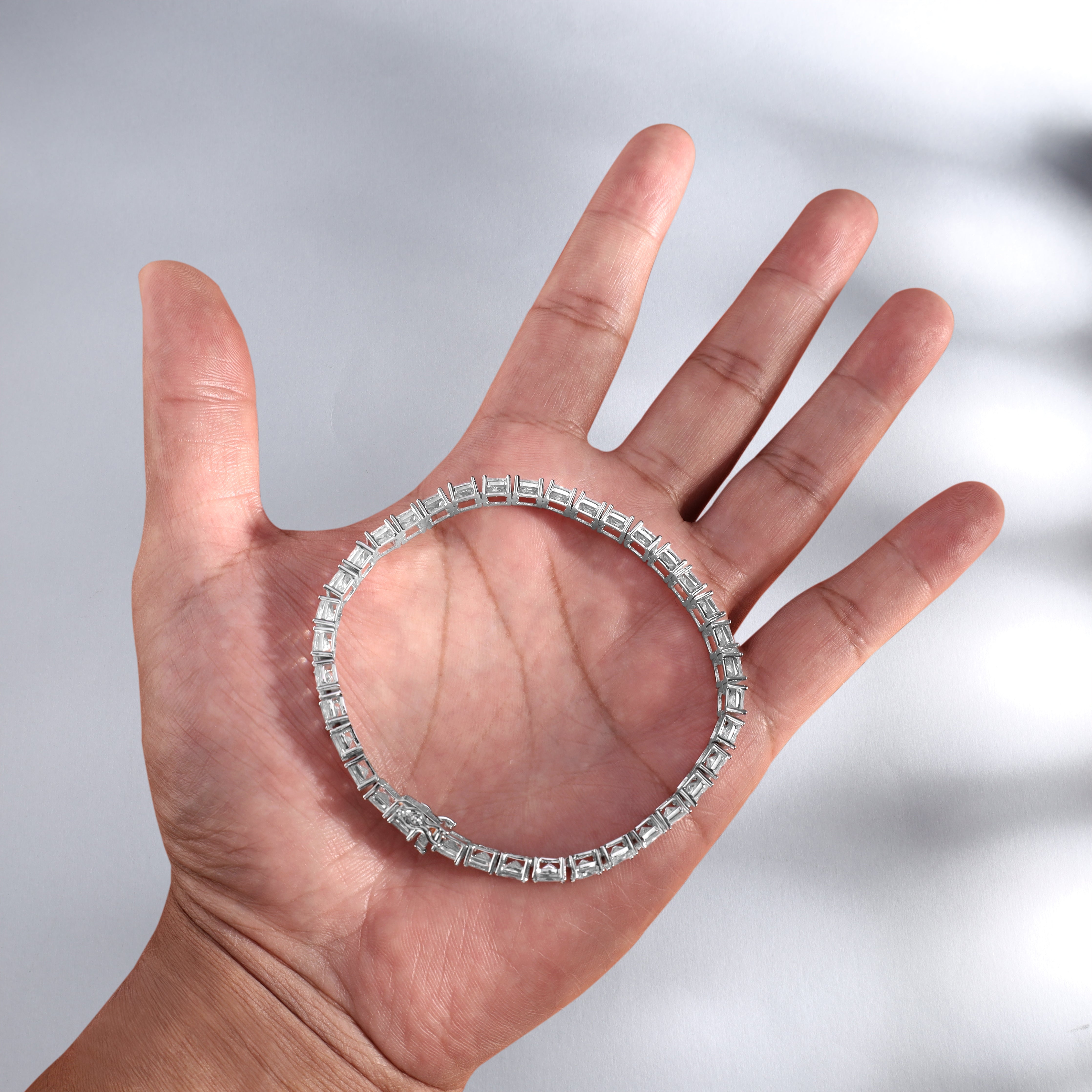 6mm Tennis Chain Armband 21cm - 925 Silber