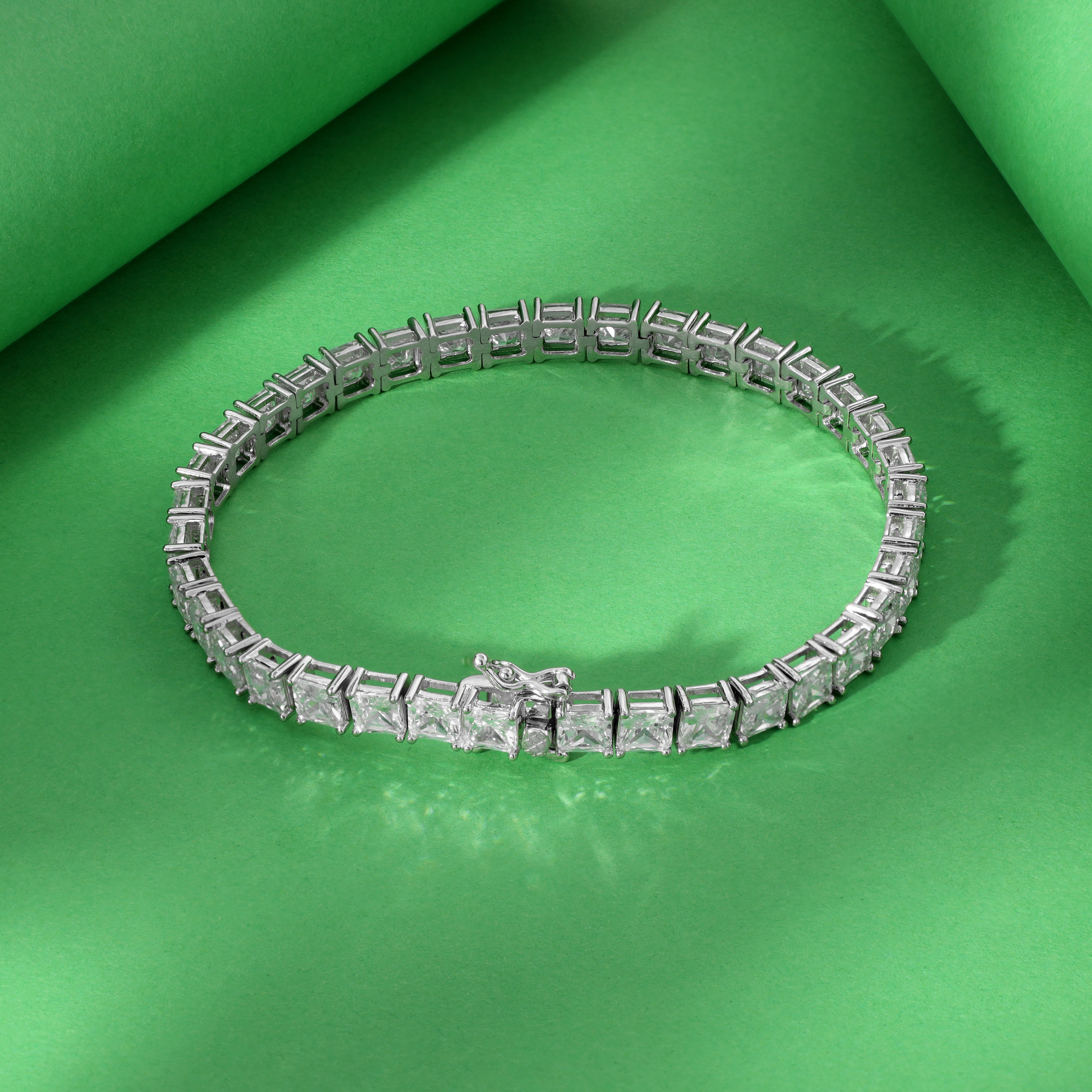 6mm Tennis Chain Armband 21cm - 925 Silber