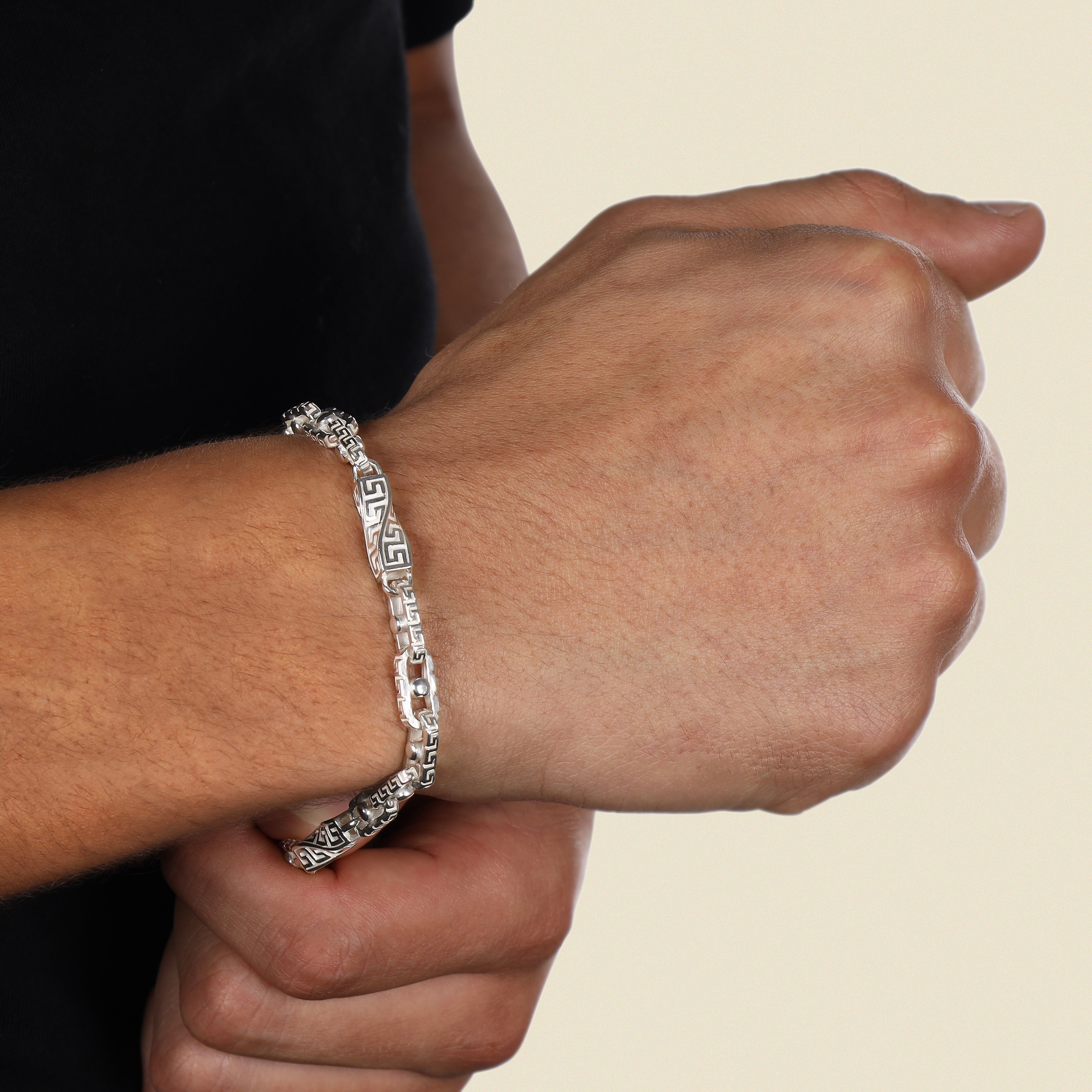 6mm Santorini Armband - 925 Silber - Taipan Schmuck