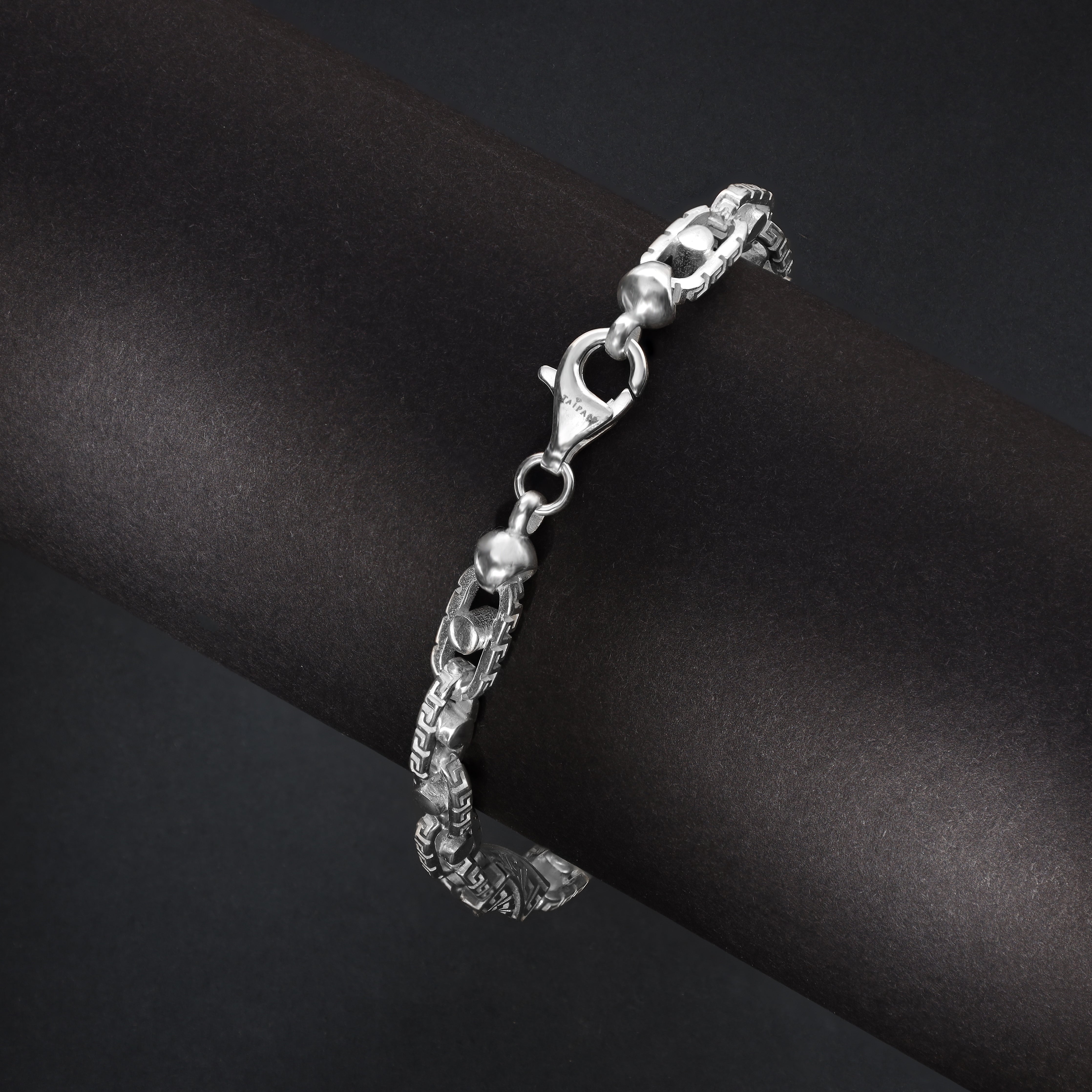 Santorini Monte Carlo Armband 6mm breit 19/21cm lang 925 Sterling Silber - Taipan Schmuck