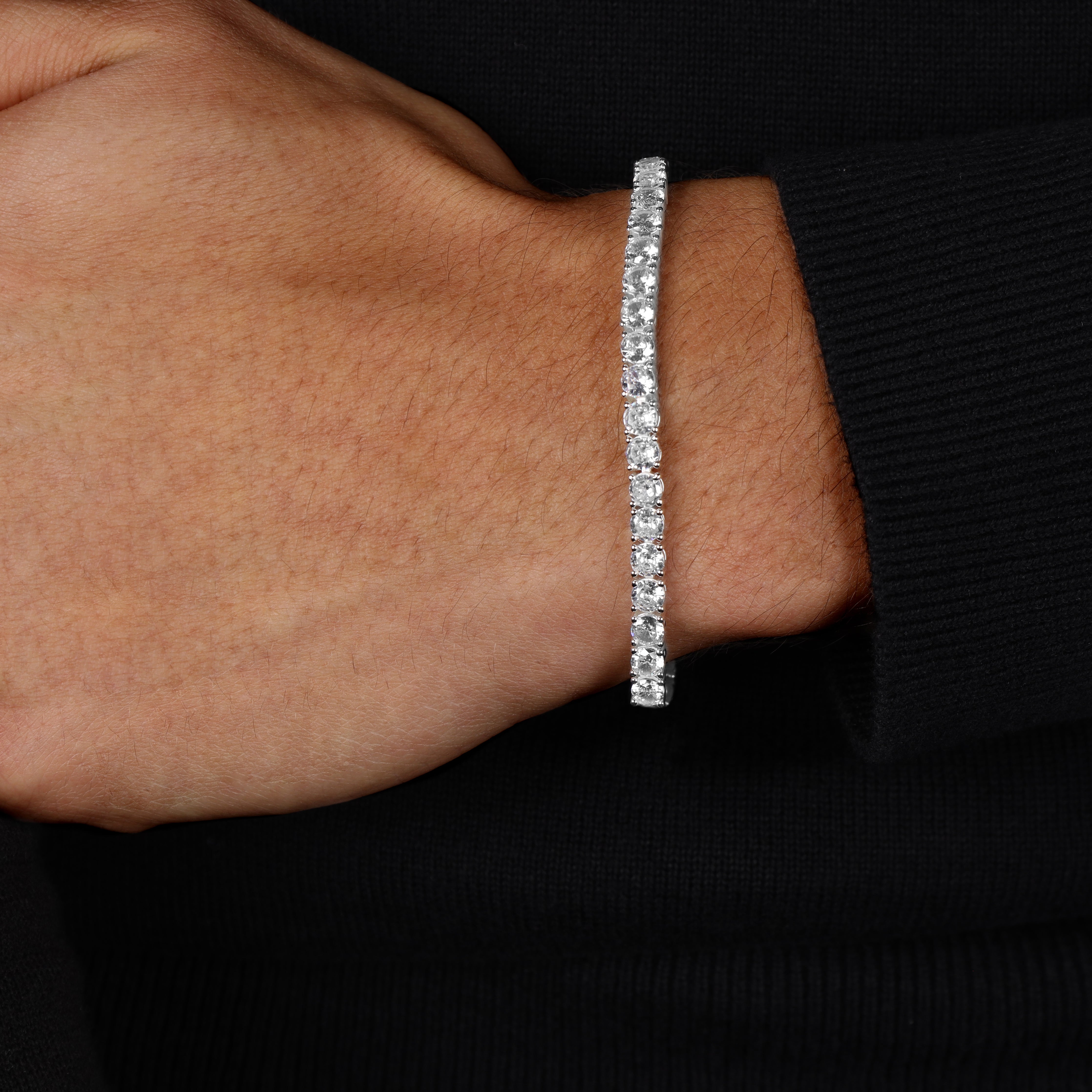4mm tennis chain bracelet bracelet - made of 925 sterling silver