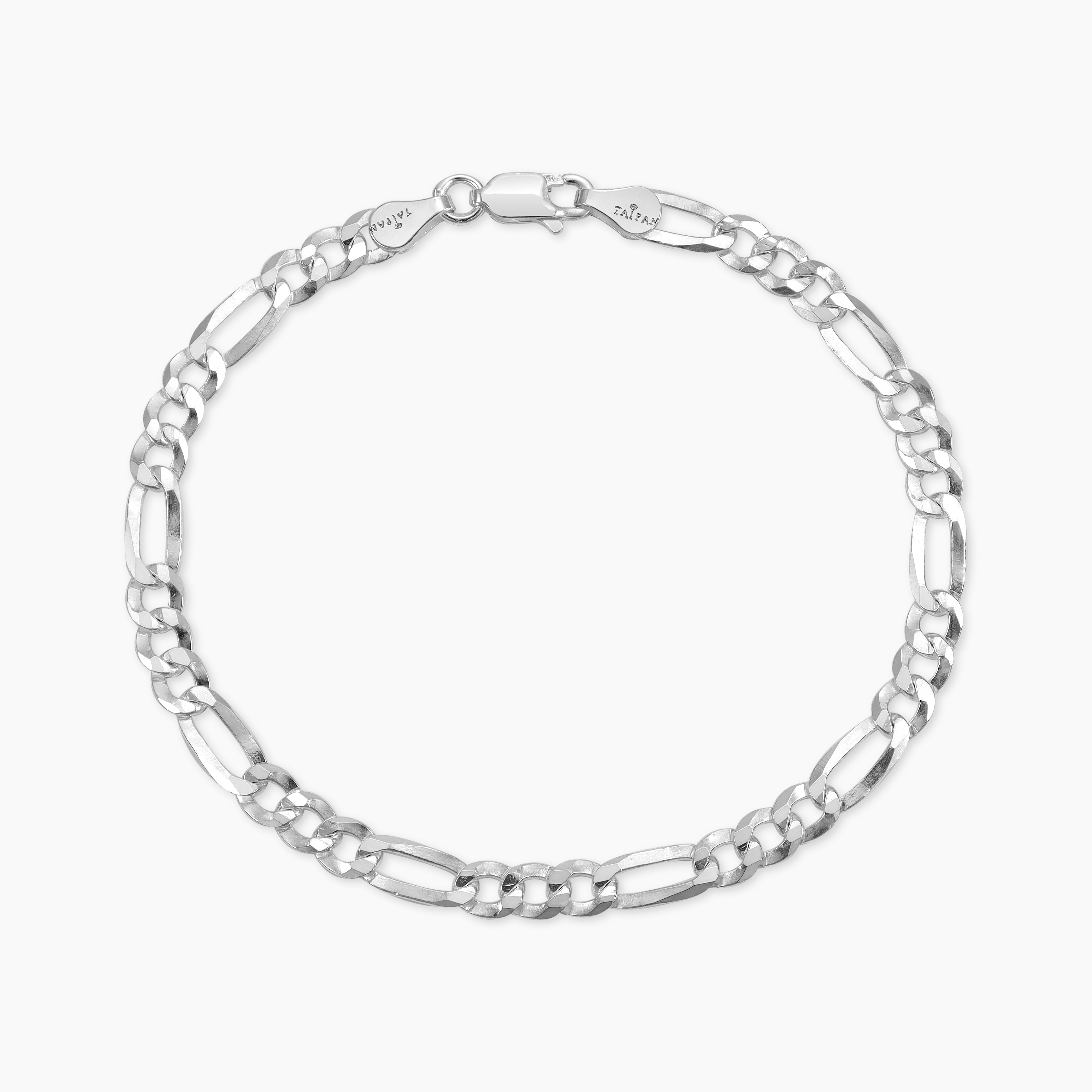 Figarokette Armband 4mm aus 925 Silber - Taipan Schmuck