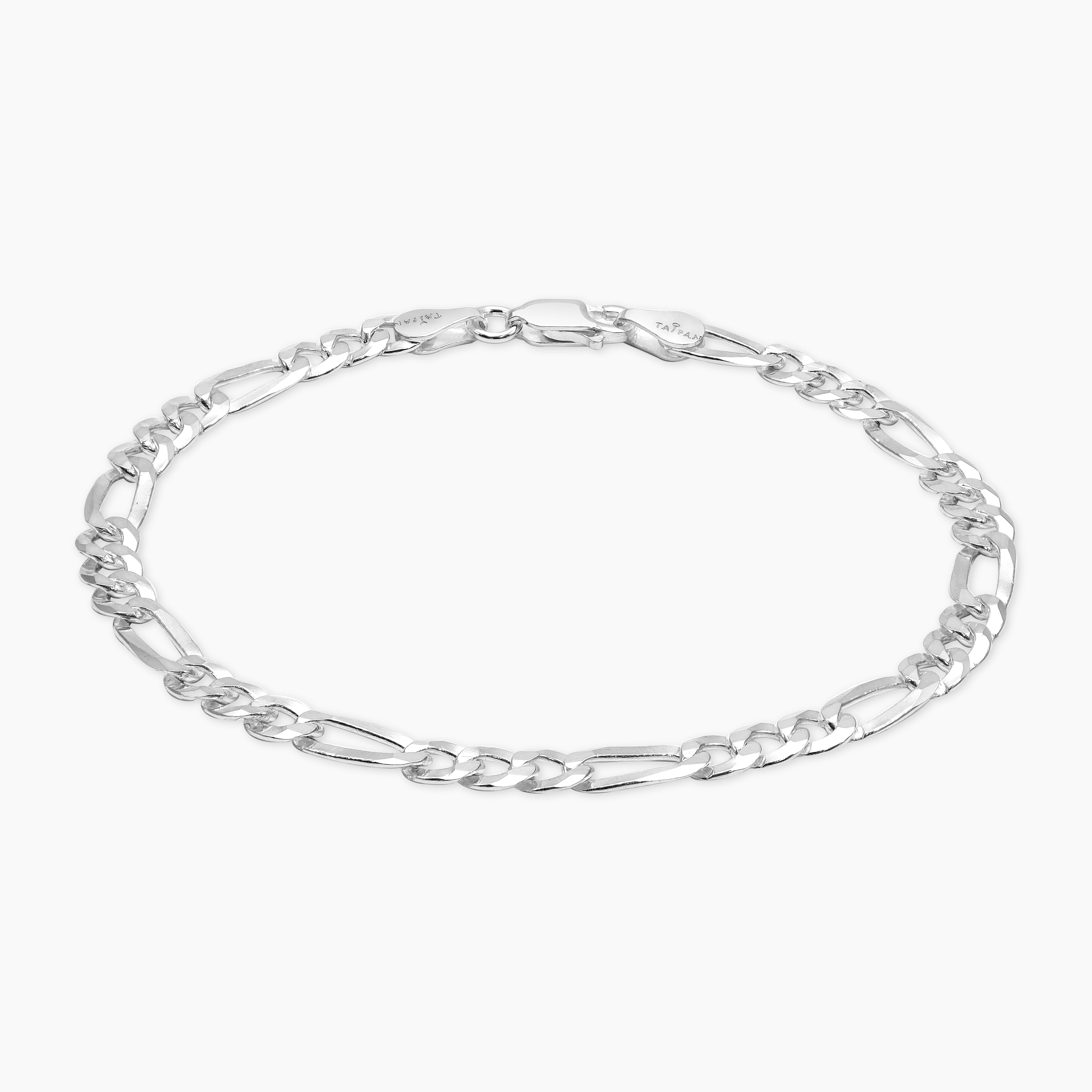 Figarokette 4mm Armband - 925 Silber - Taipan Schmuck