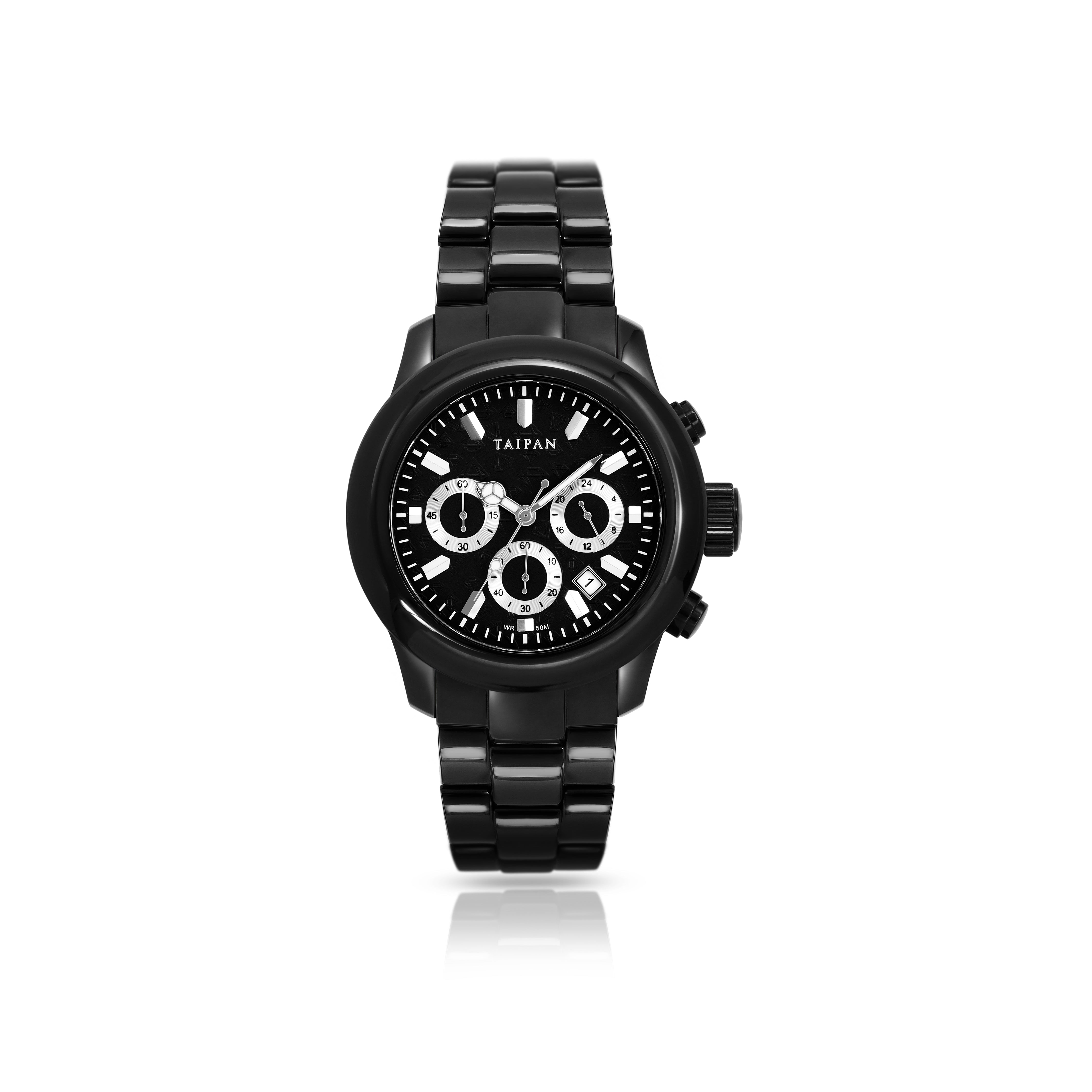 Armbanduhr Chronograph ALL BLACK - Taipan Schmuck