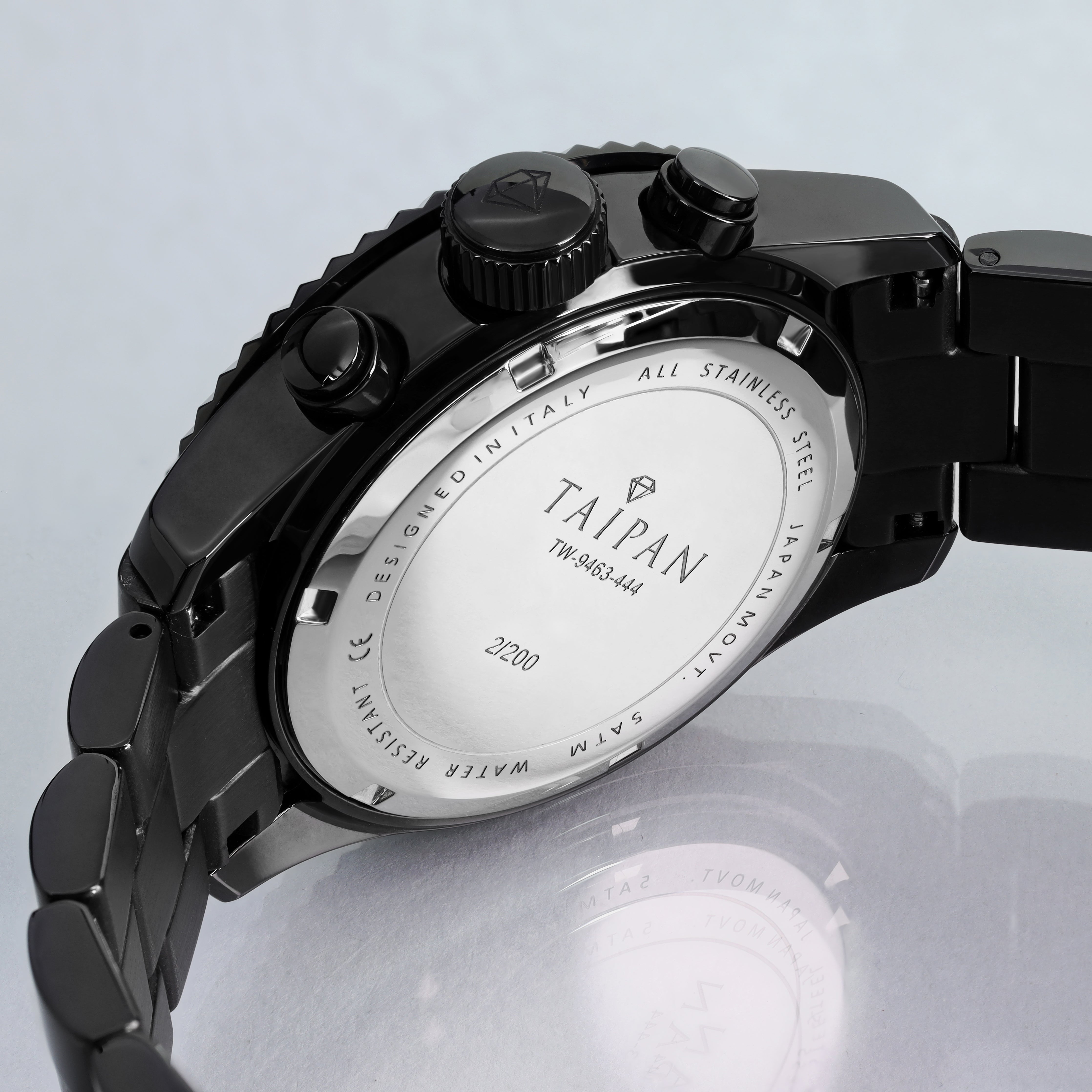 Armbanduhr Chronograph ALL BLACK - Taipan Schmuck