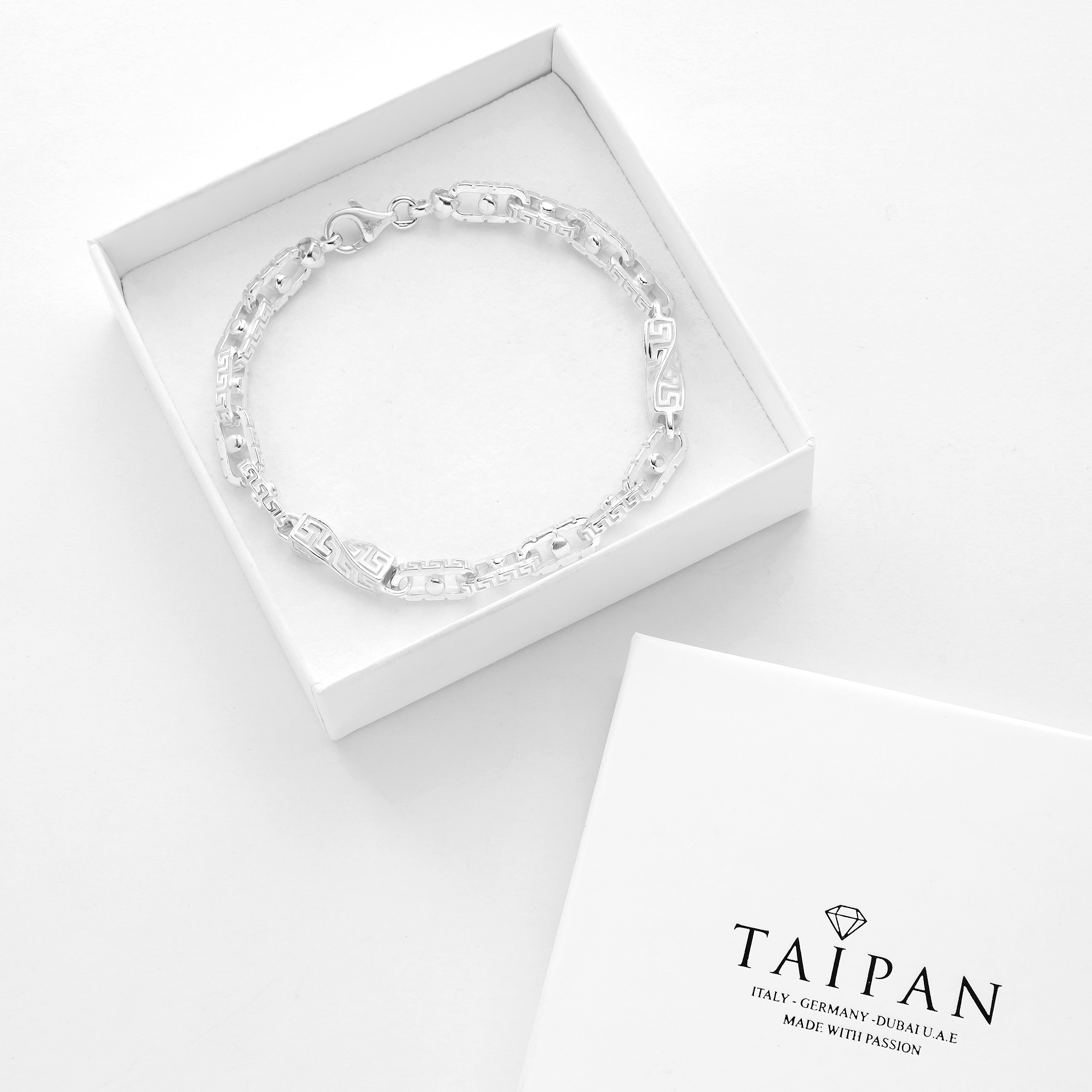 6mm Santorini Armband - 925 Silber - Taipan Schmuck