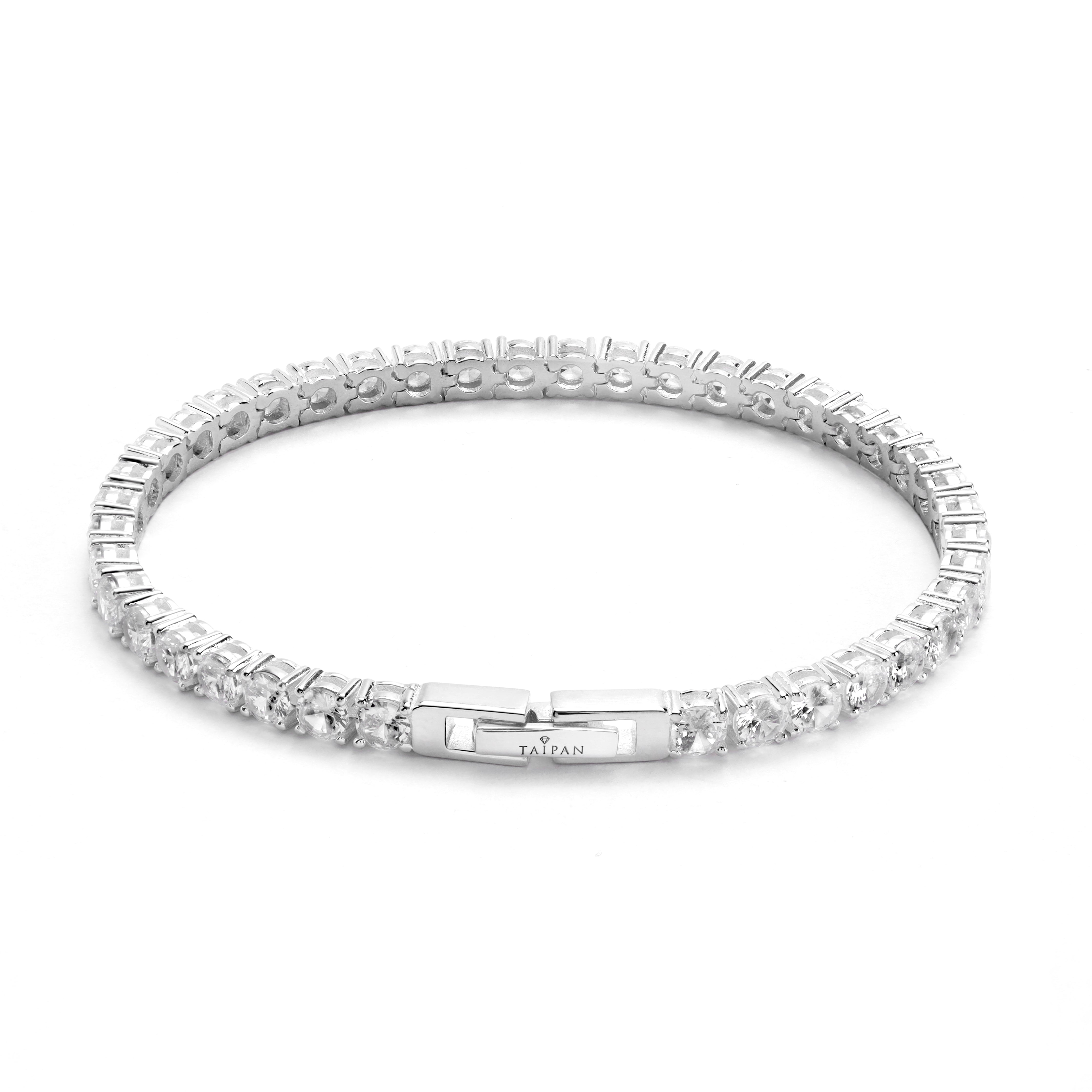 4mm tennis chain bracelet bracelet - made of 925 sterling silver