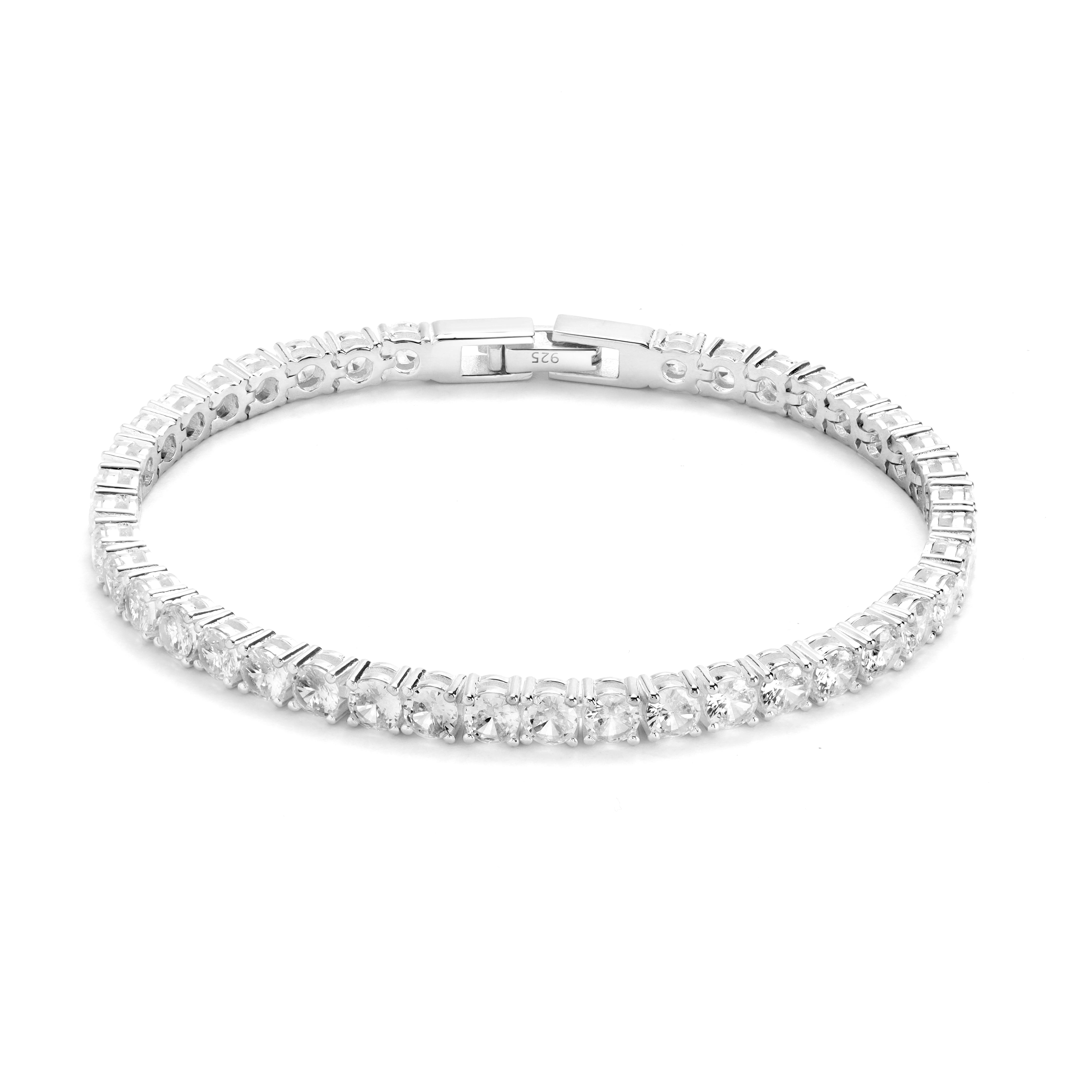 4mm tennis chain bracelet bracelet - made of 925 sterling silver