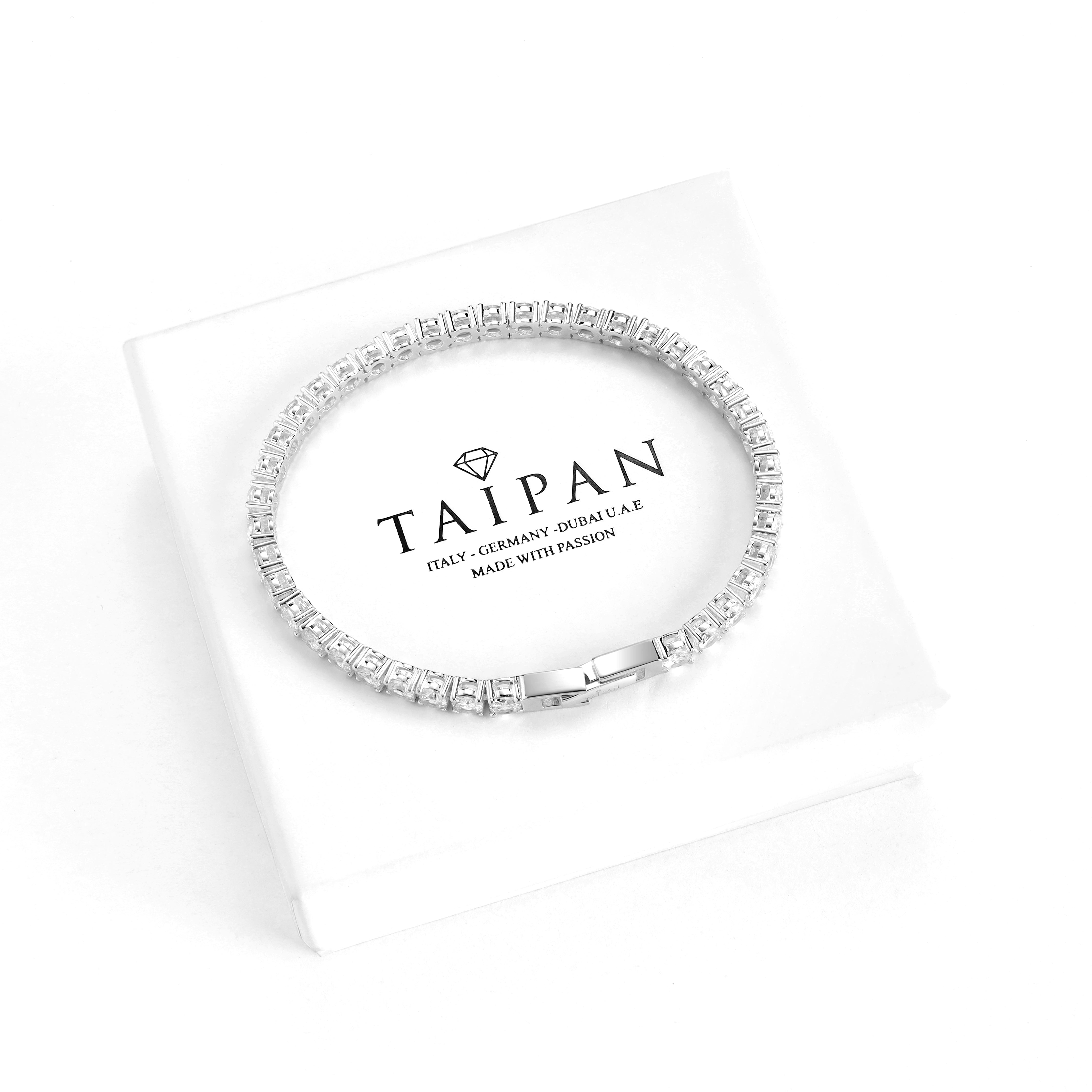 4mm tennis chain bracelet bracelet - made of 925 sterling silver