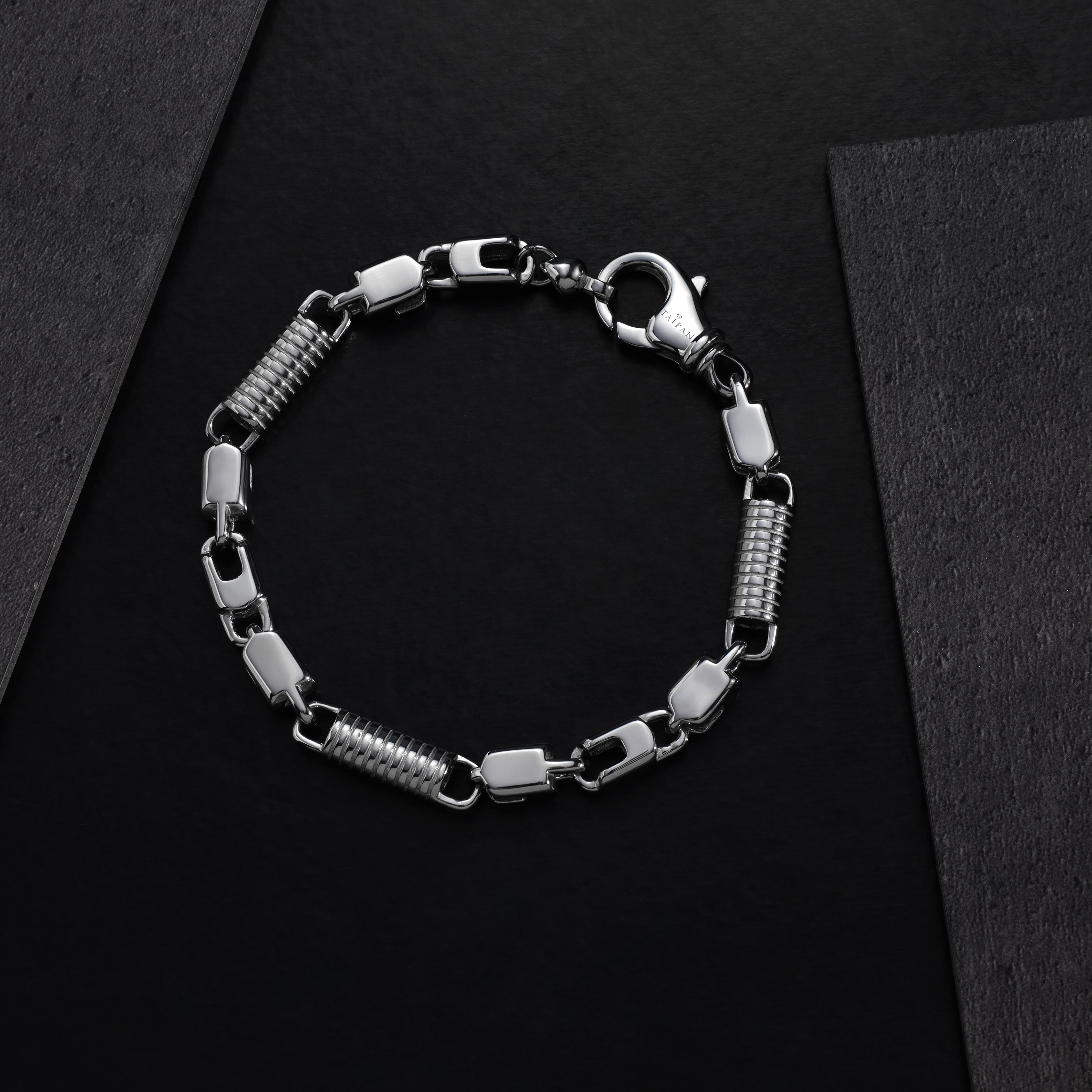 Stainless Steel Montecarlo Armband 6mm breit - Taipan Schmuck