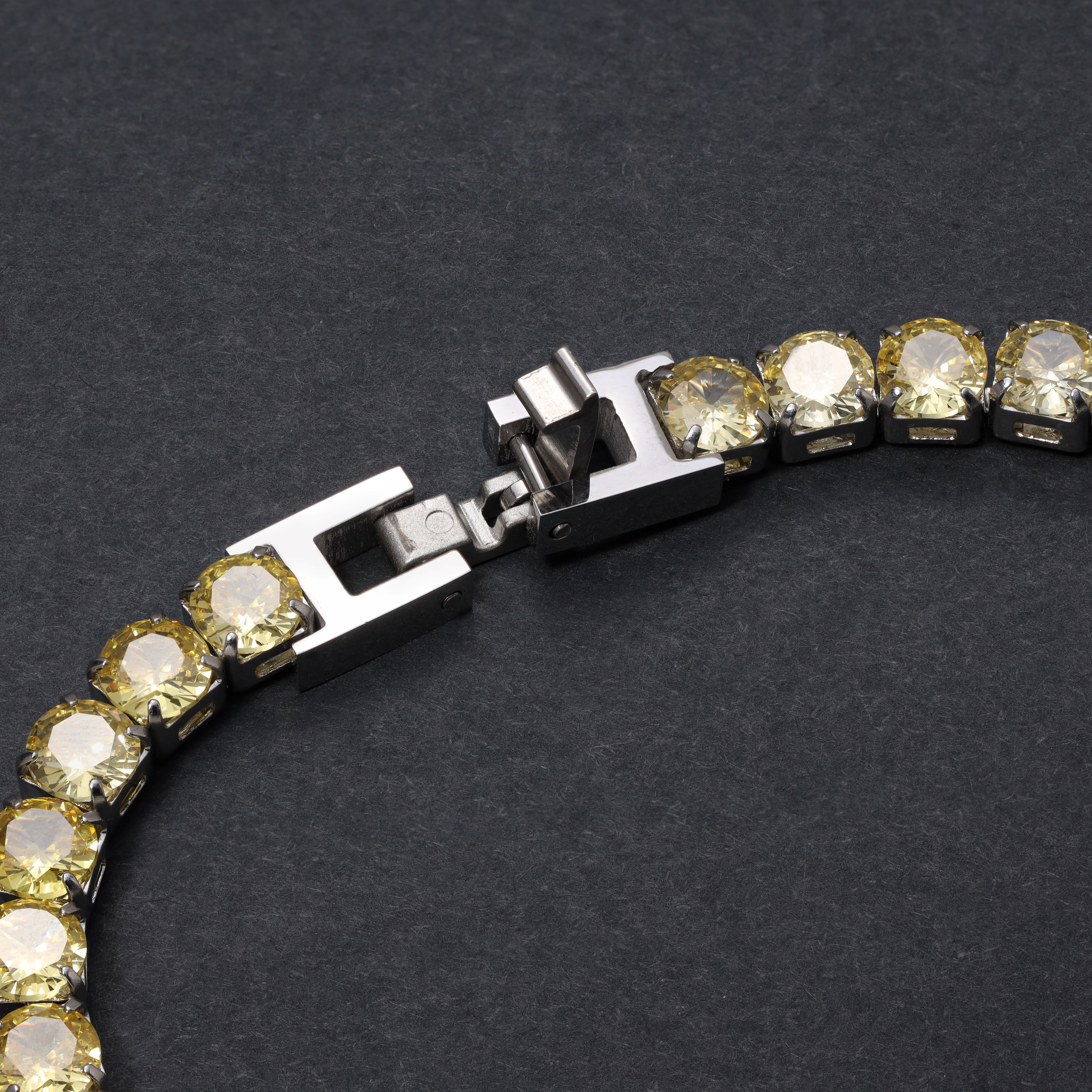 5mm Tennis Chain Armband Gold / Gelb aus Edelstahl VVS - Taipan Schmuck