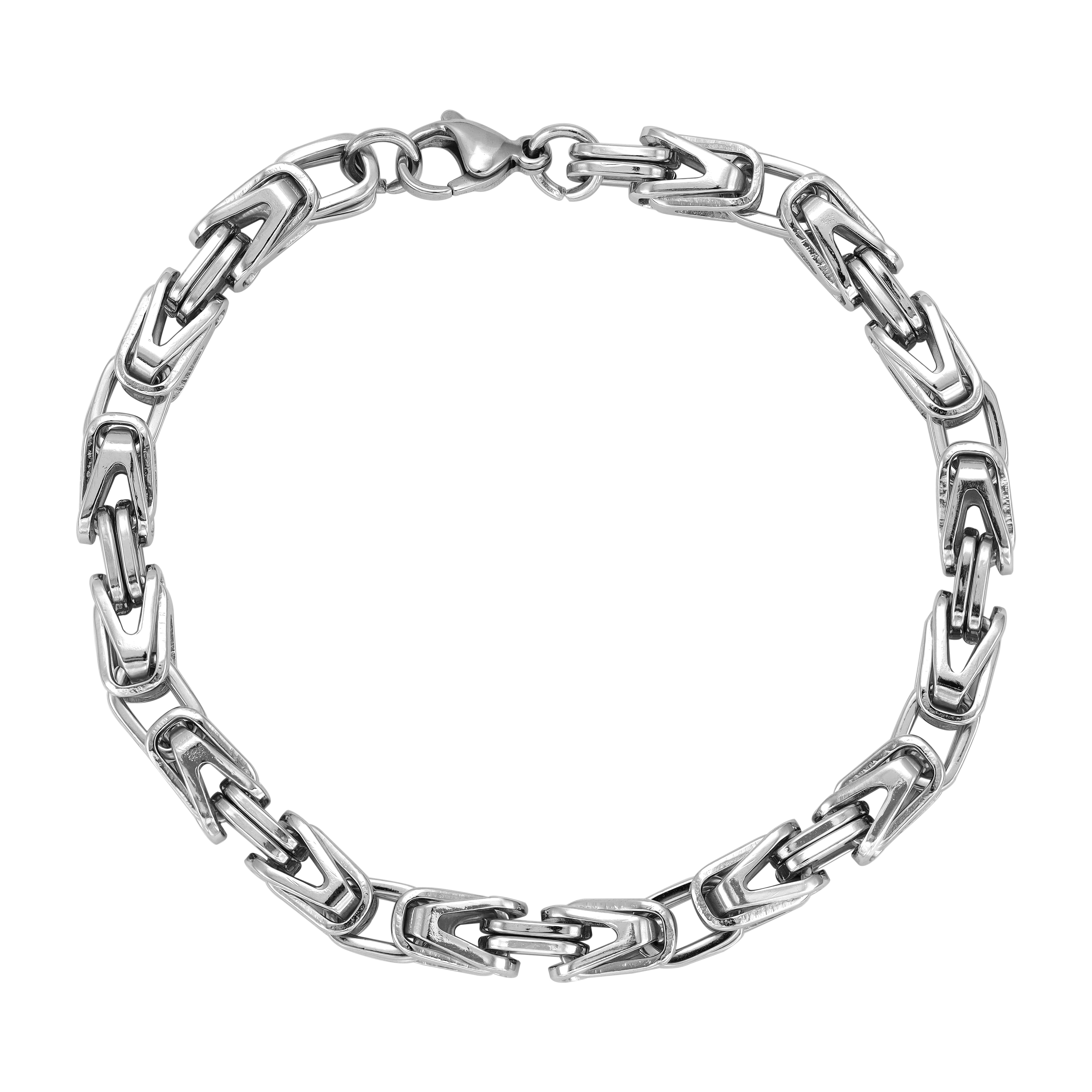 Set - Kette + Armband 6mm Königskette aus Edelstahl - Taipan Schmuck