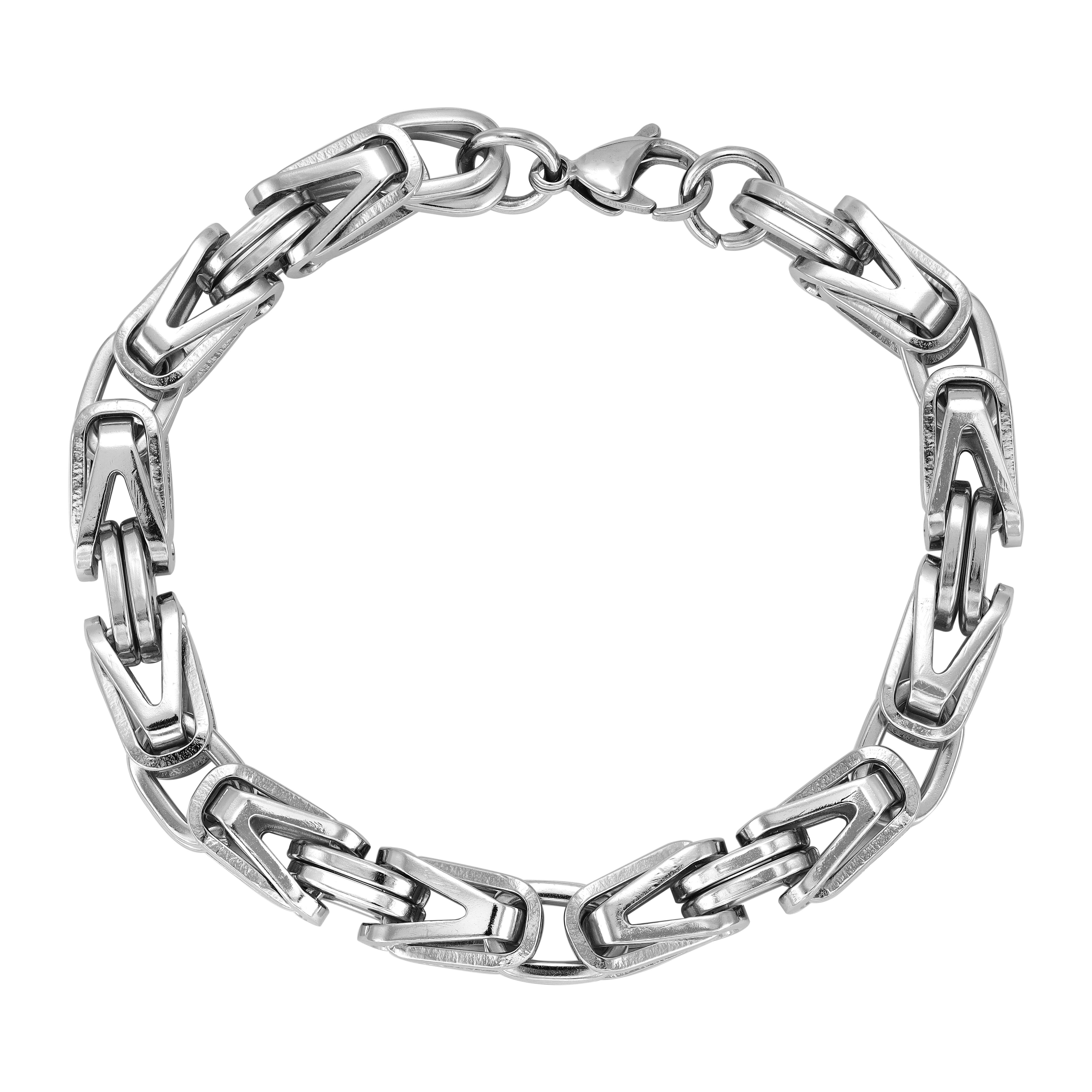 Set - Kette + Armband 8mm Königskette aus Edelstahl - Taipan Schmuck