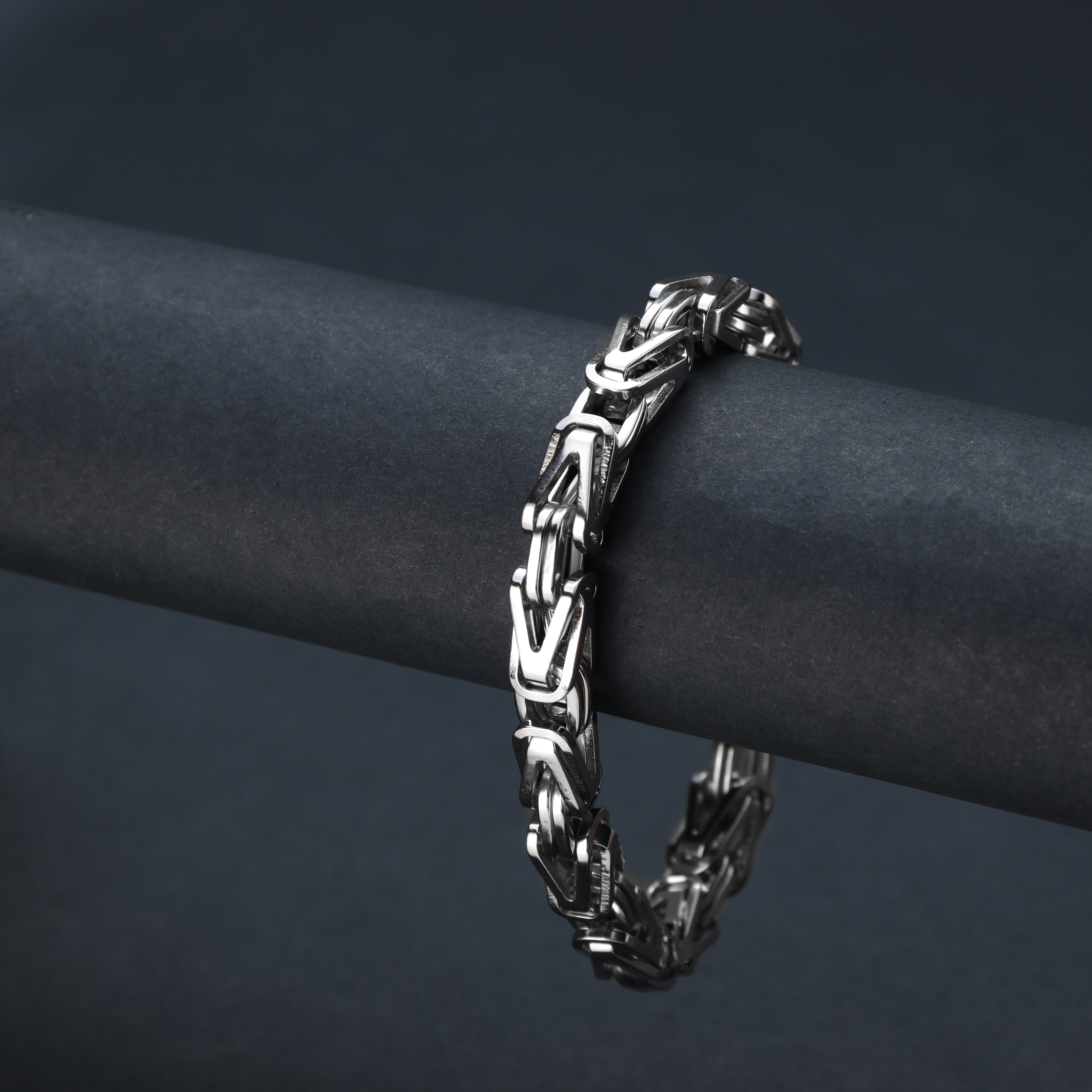 8mm Königskette Armband aus Edelstahl - Taipan Schmuck