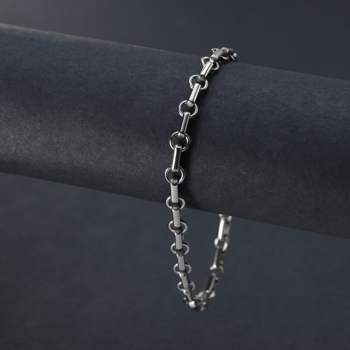 3,5mm Plattenkette Armband 21cm aus Edelstahl - Taipan Schmuck