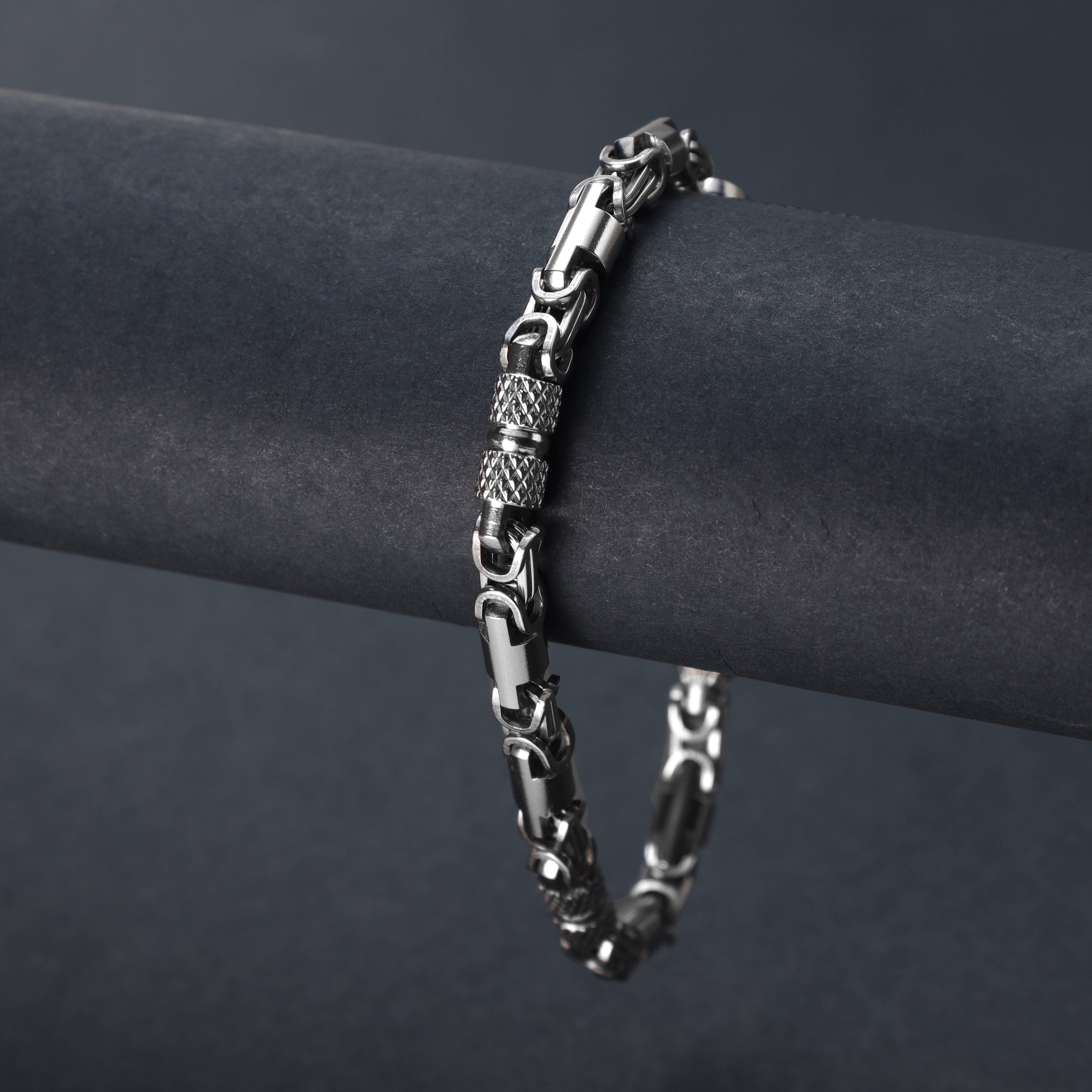 MonteCarlo bracelet 6mm wide 22cm made of stainless steel