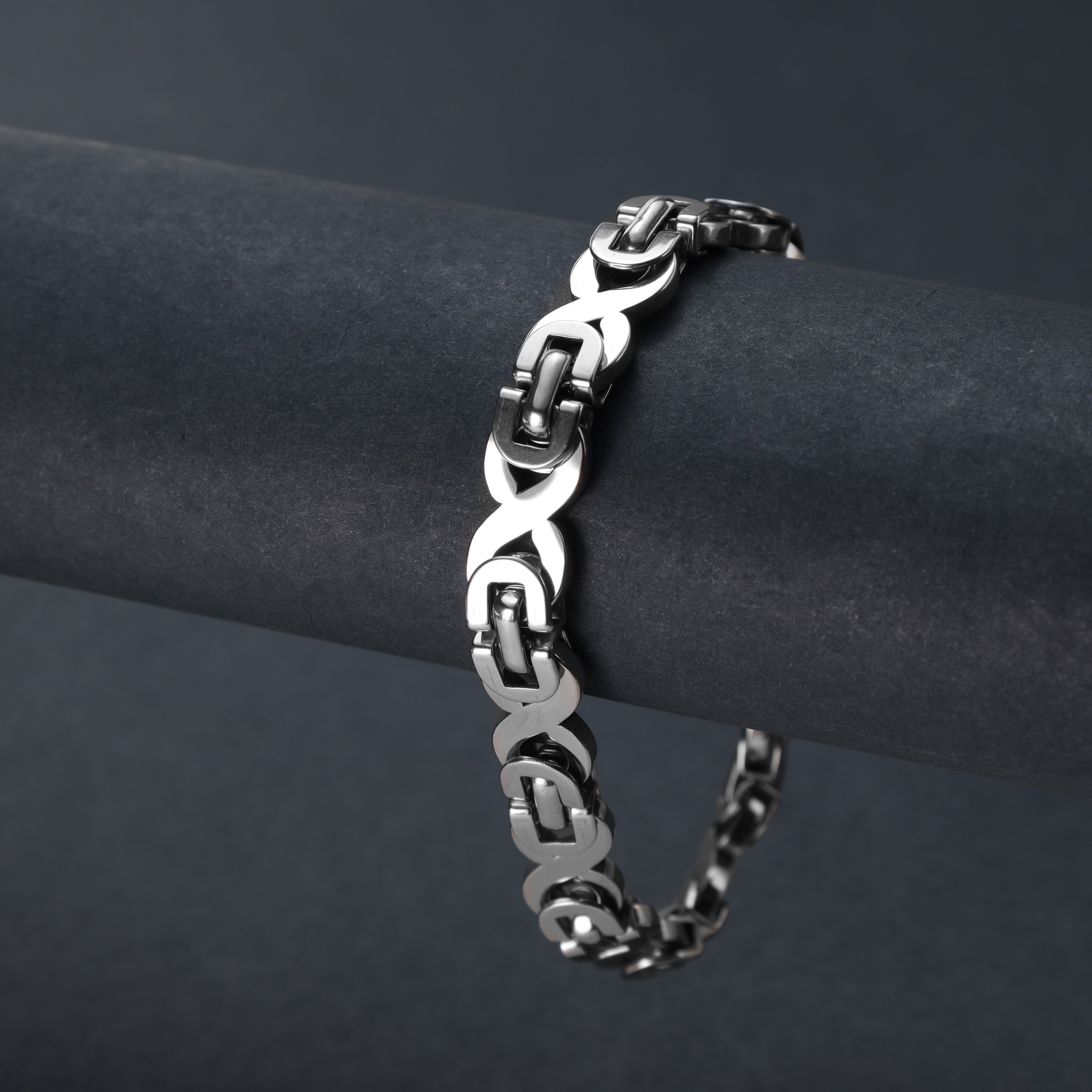 10mm Etruskerkette Armband Infinity aus Edelstahl - Taipan Schmuck